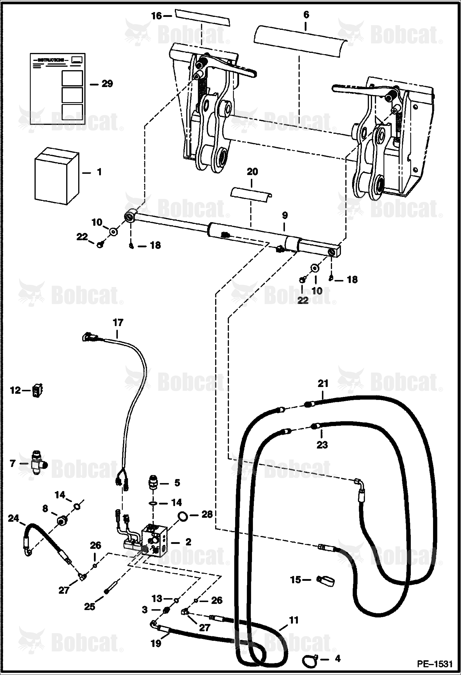 Power BOB-TACH Kit (Hydraulic Assisted)
