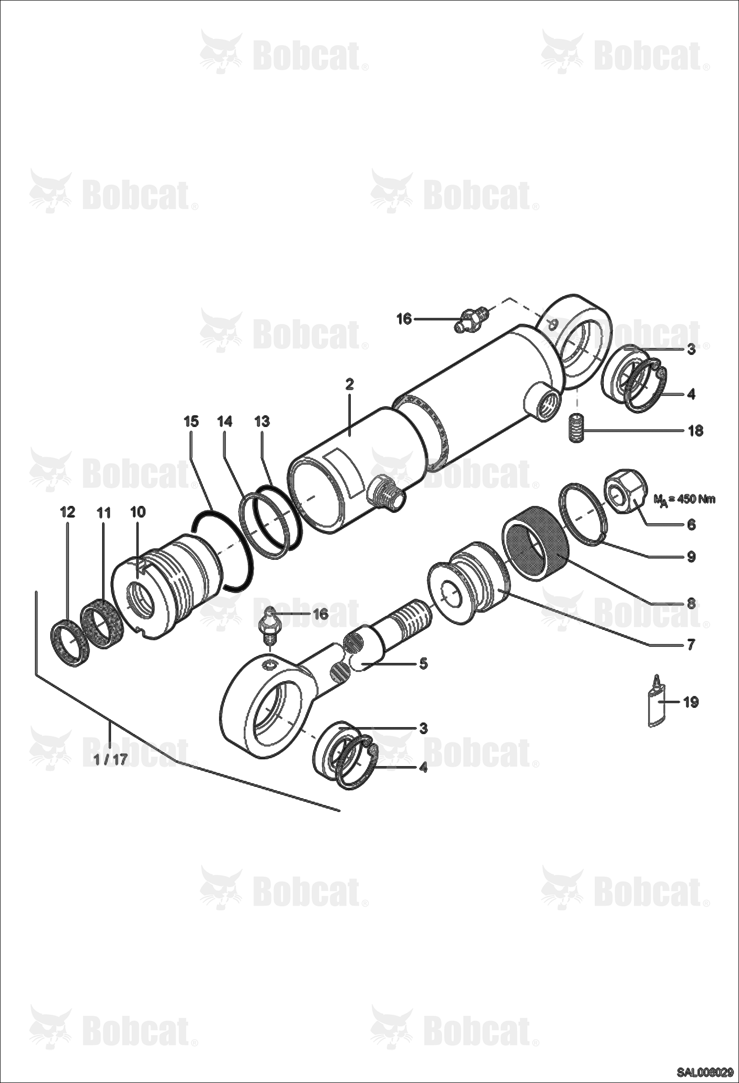 4 IN 1 Shovel Cylinder