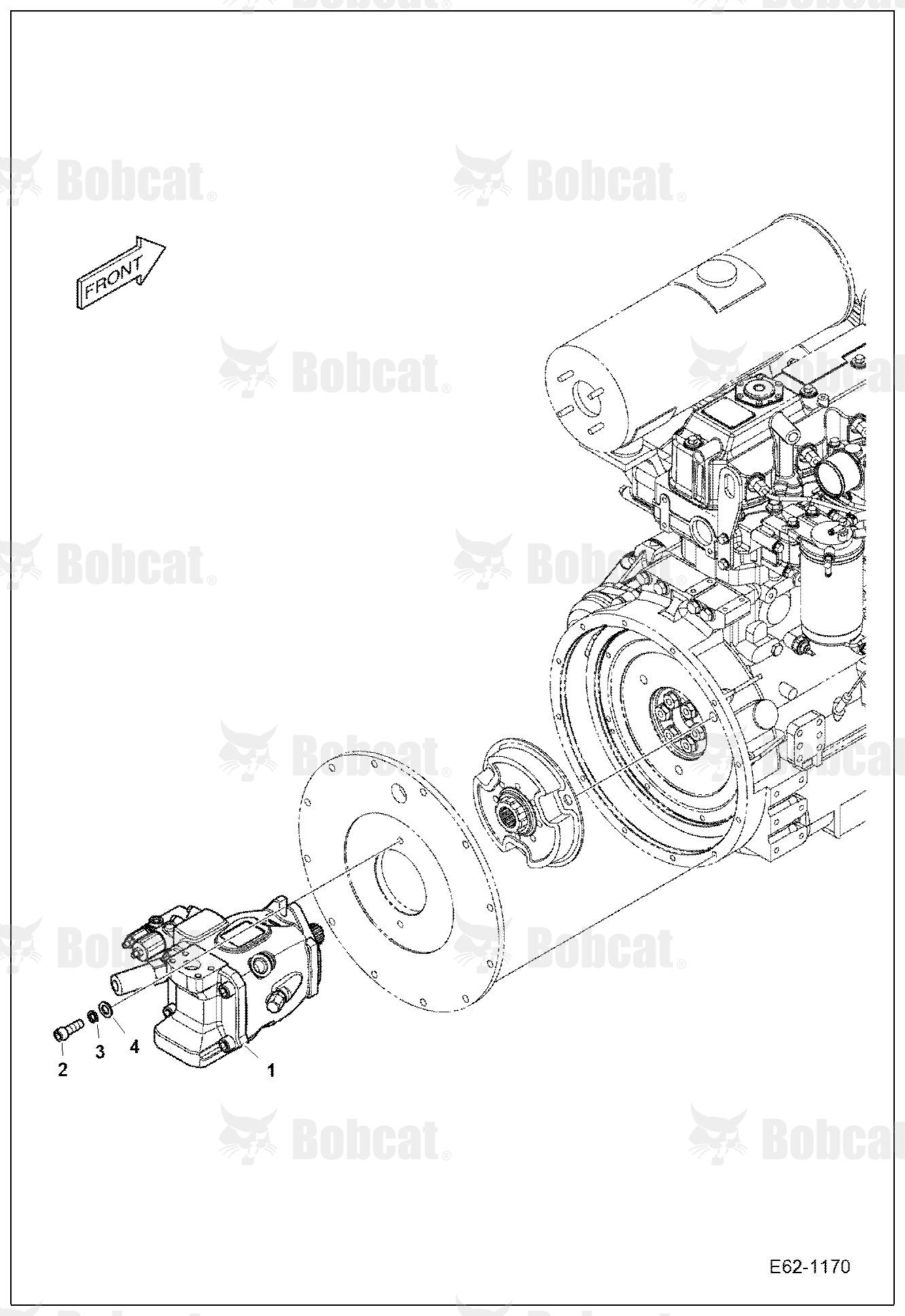 Engine and Attaching Parts (Pump Mounting)