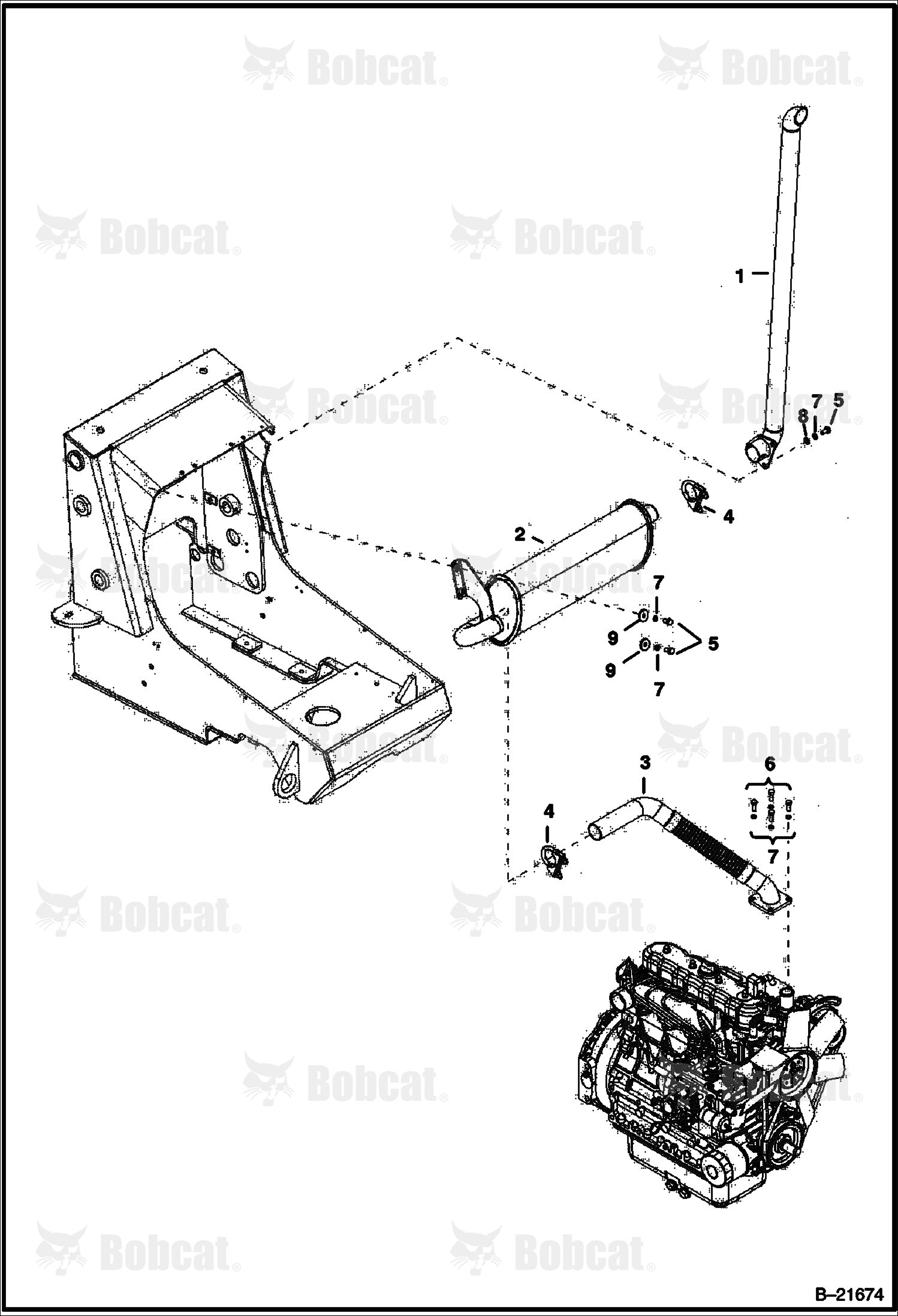 Engine & Attaching Parts (Exhaust)