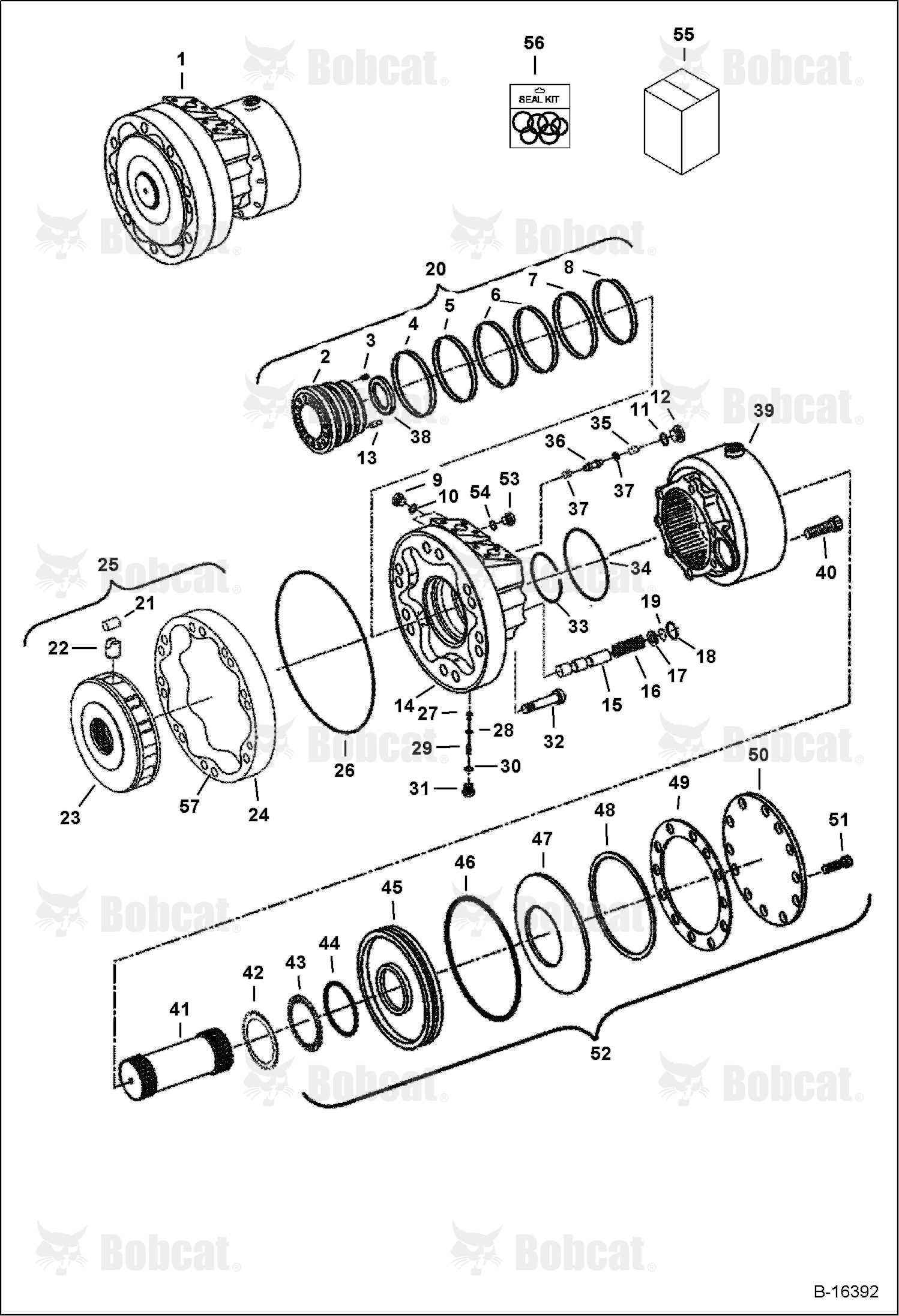 Hydrostatic Motor & Brake (2-Speed Option) (R921810294)