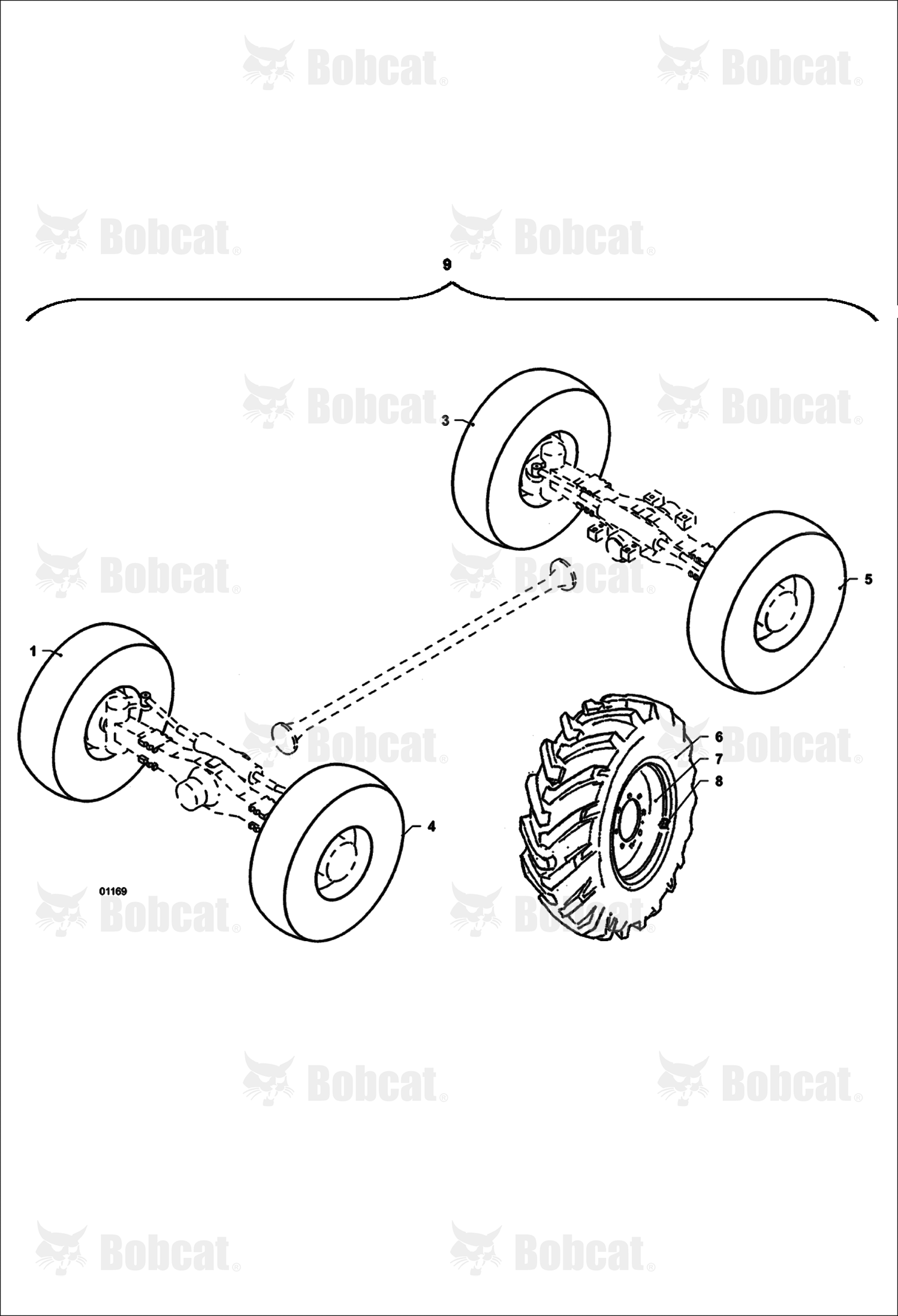 Dunlop 400/70-2 Wheels