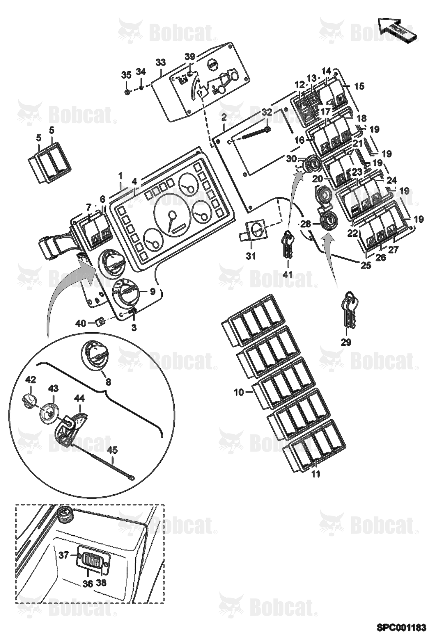 Instrument Panel A8GA11001 - A8GA12999, A8GB11001 - A8GB12999