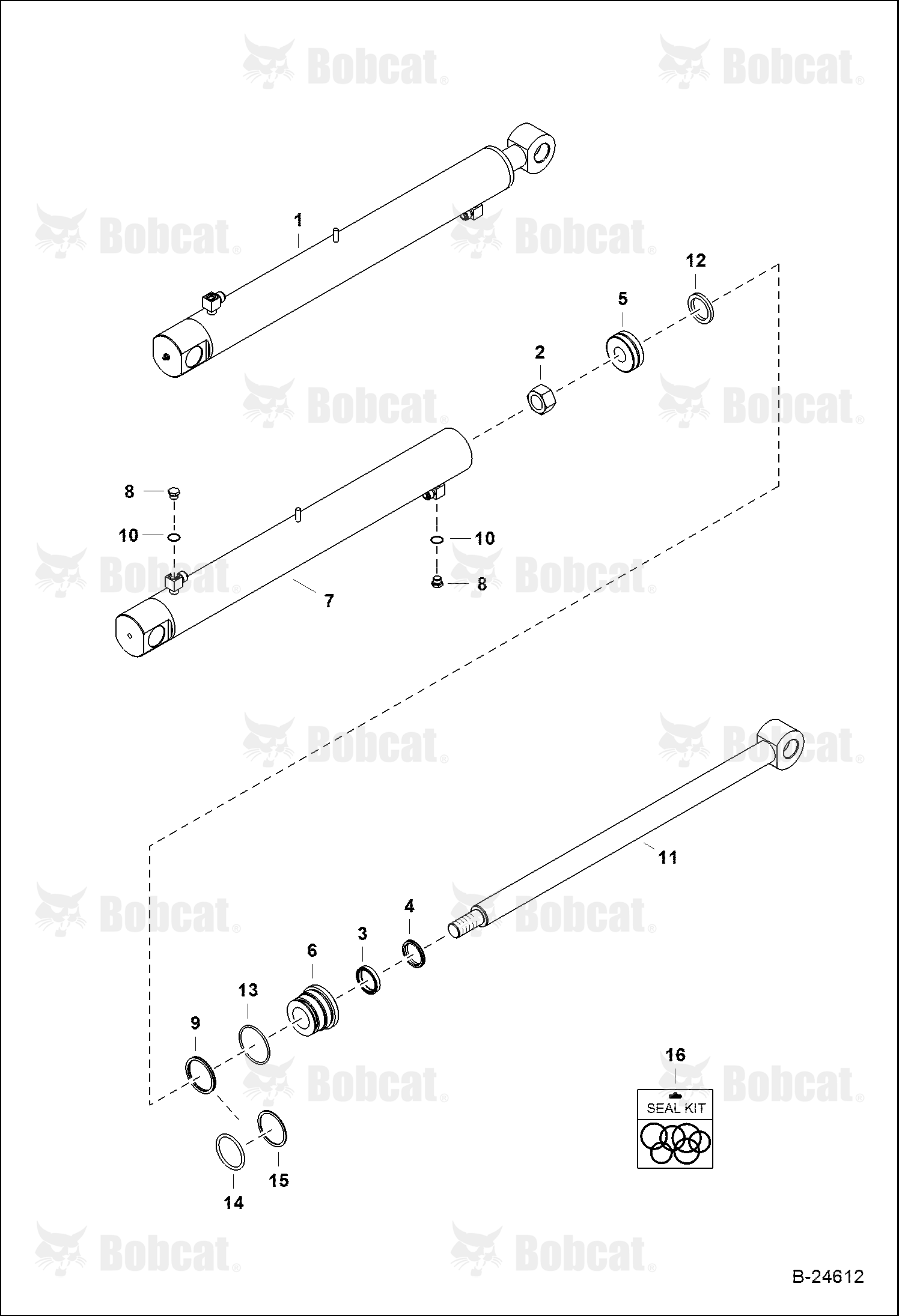 Lift Cylinder (BL470) (BL475)  570511012 & Above, 571911003 & Above