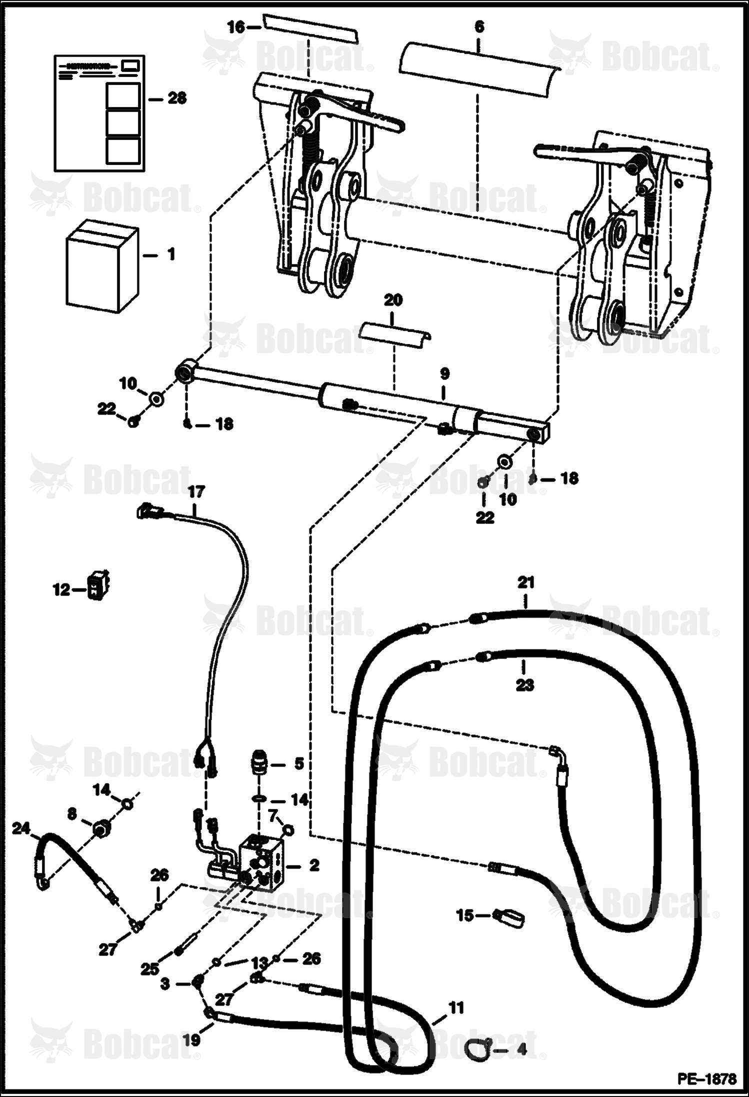 Power BOB-TACH (Hydraulic Assisted Kit) 521111764 & Above