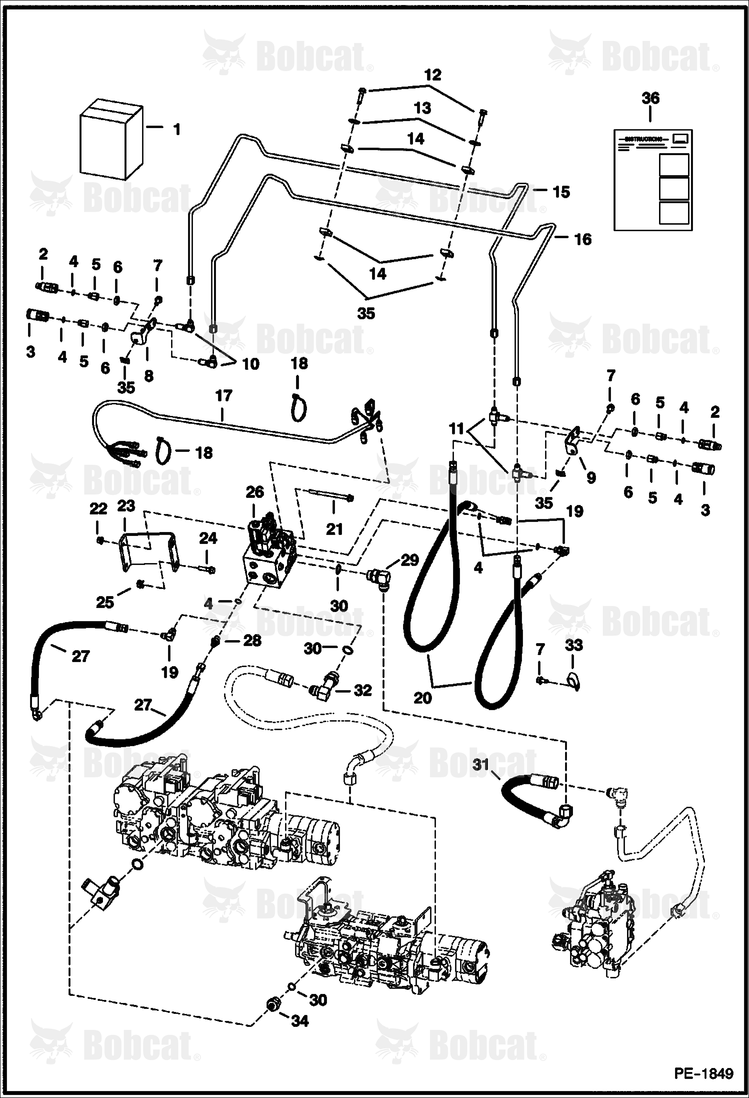 Rear Auxiliary Hydraulics 521314051 & Above, 521411240 & Above, 521512201 & Above, 521611052 & Above, 526011001 & Above, 526111001 & Above, 525811001 & Above, 525911001 & Above