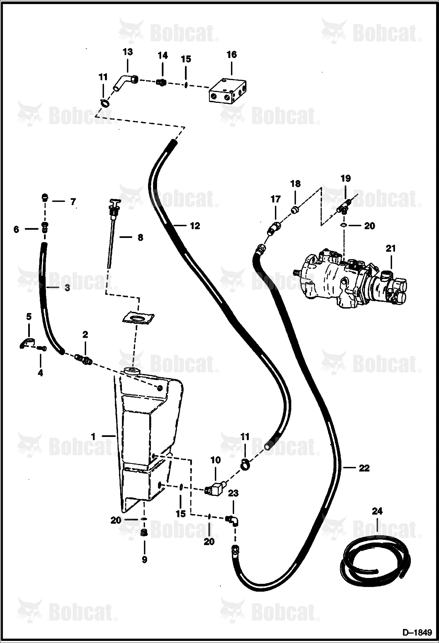 Hydraulic Tank & Circuitry