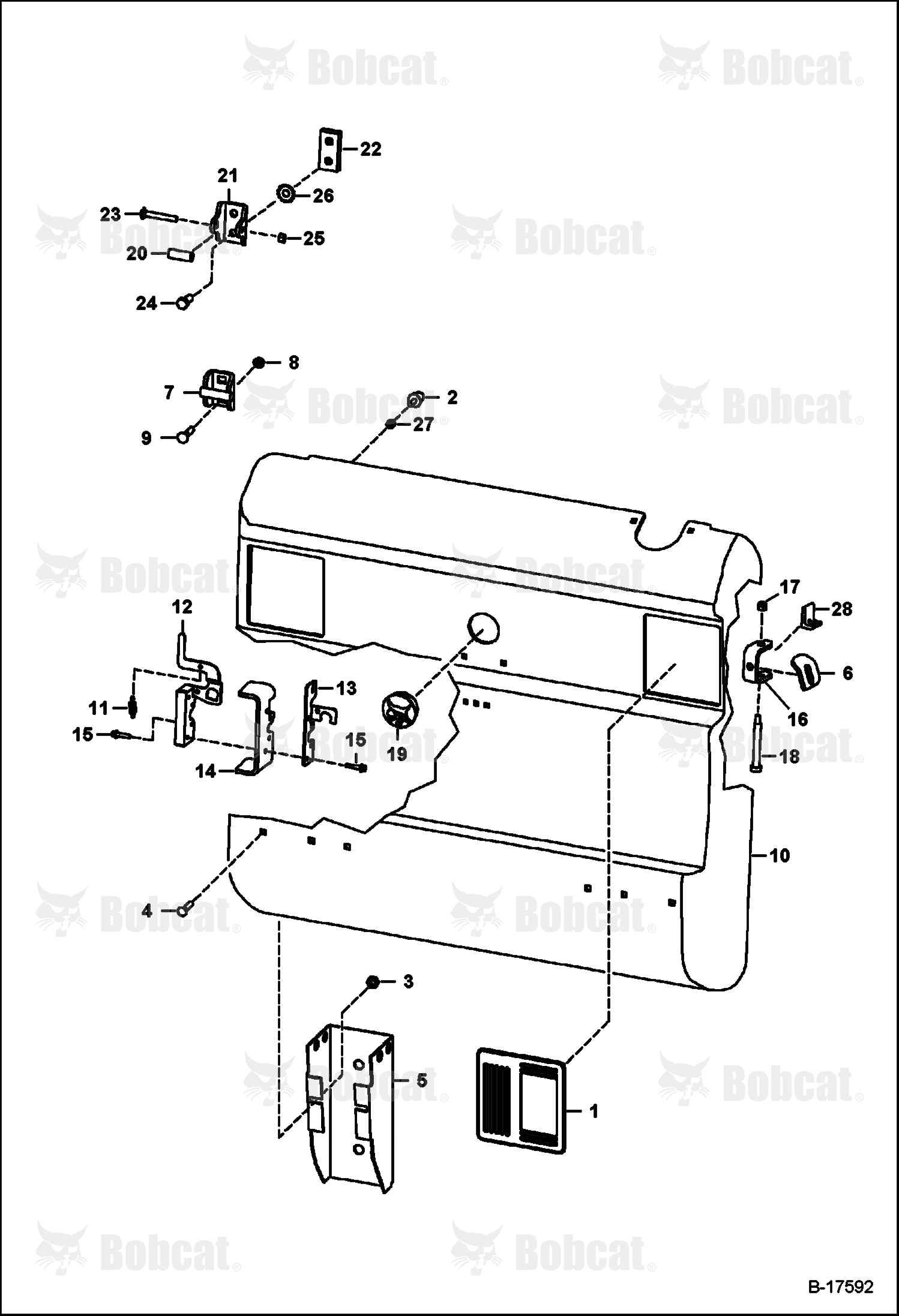 Rear Door  516313550 & Below, 516415034 & Below