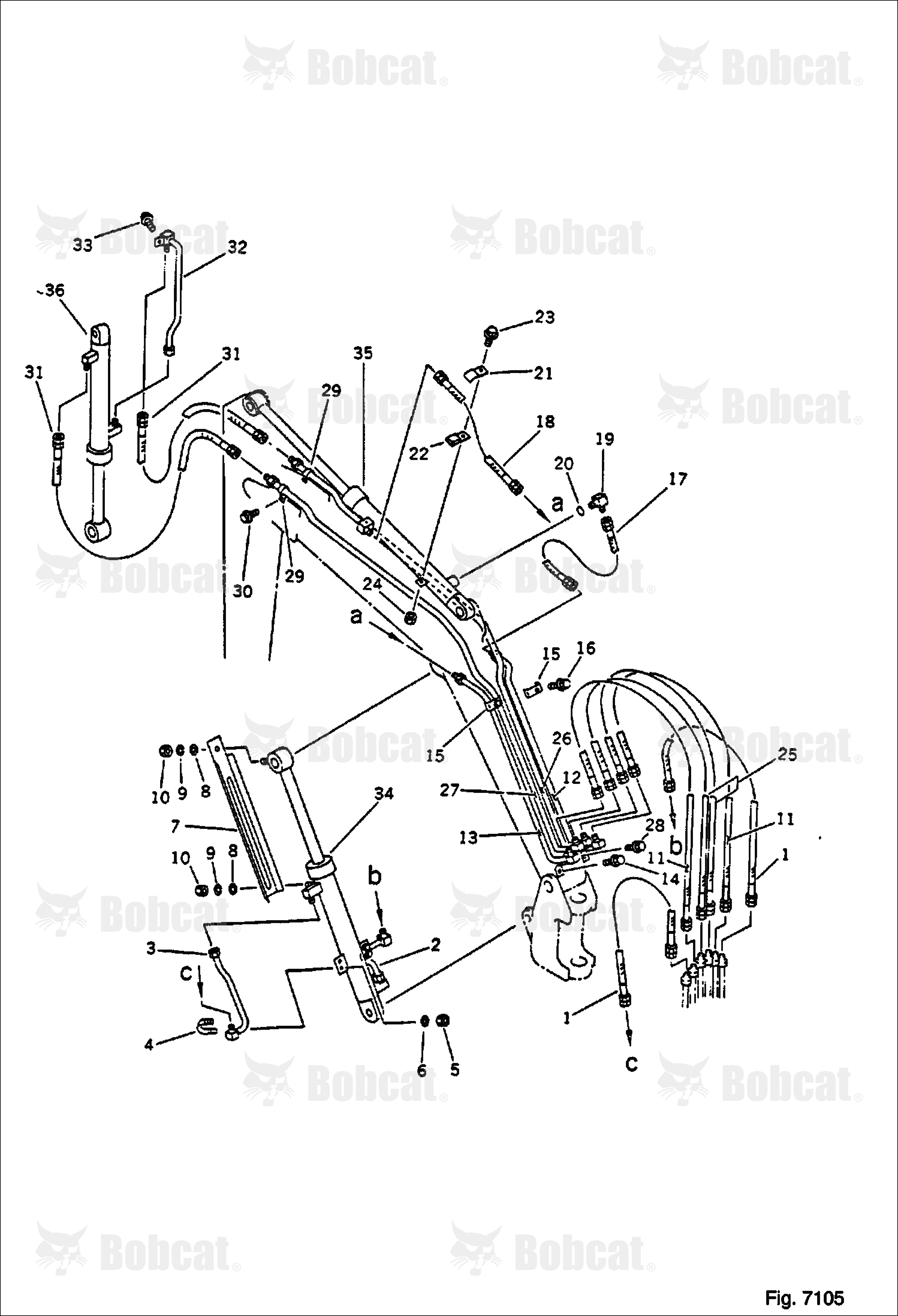 Hydraulic Piping (FOR Long ARM)