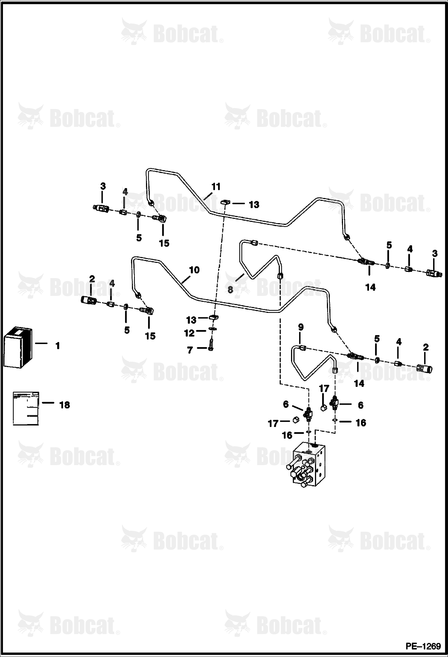 Rear Auxiliary (High Flow Hyd)  517628699 & Below, 518116749 & Below, 519037199 & Below, 519215549 & Below