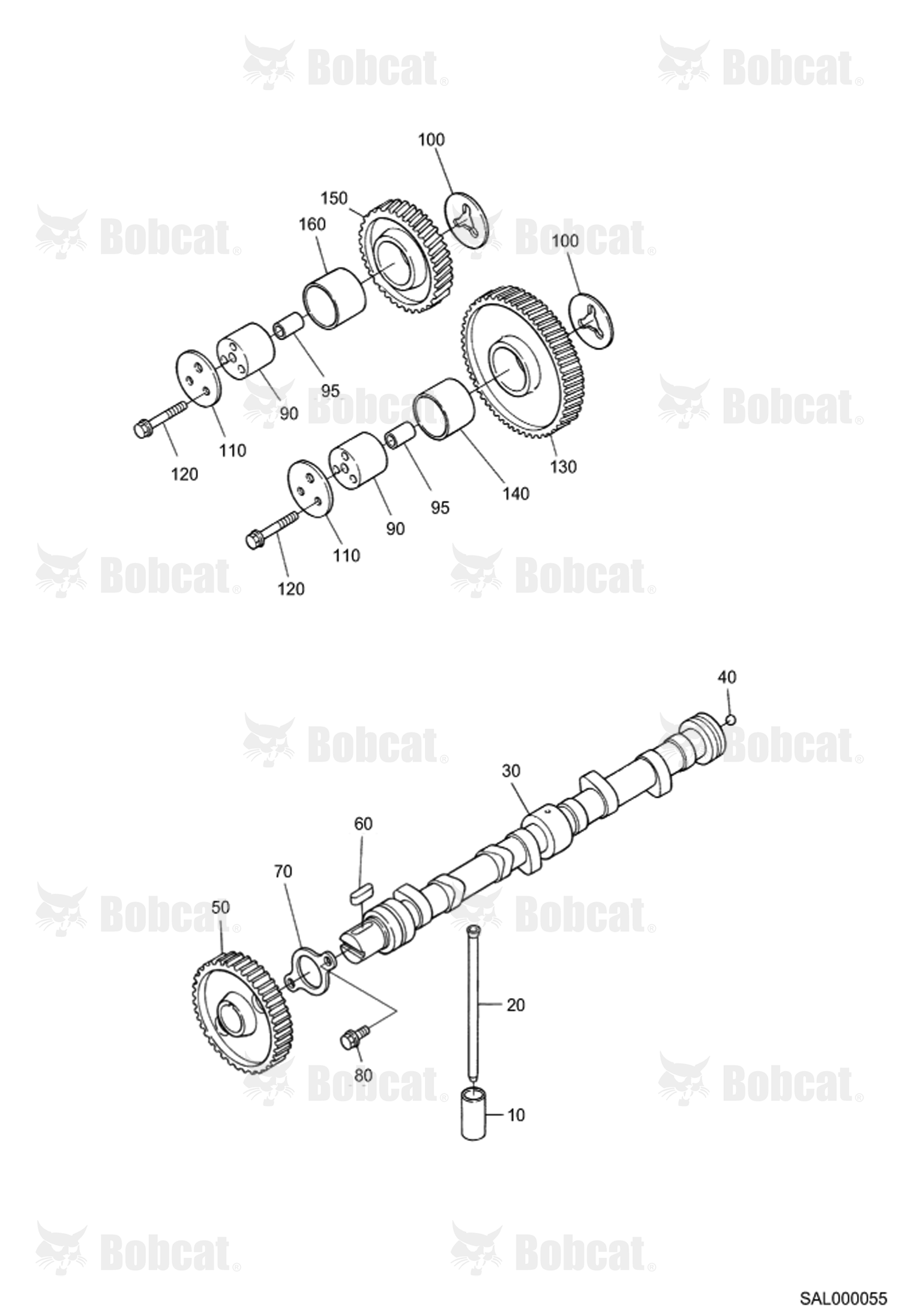 Camshaft and Idle Gear Shaft