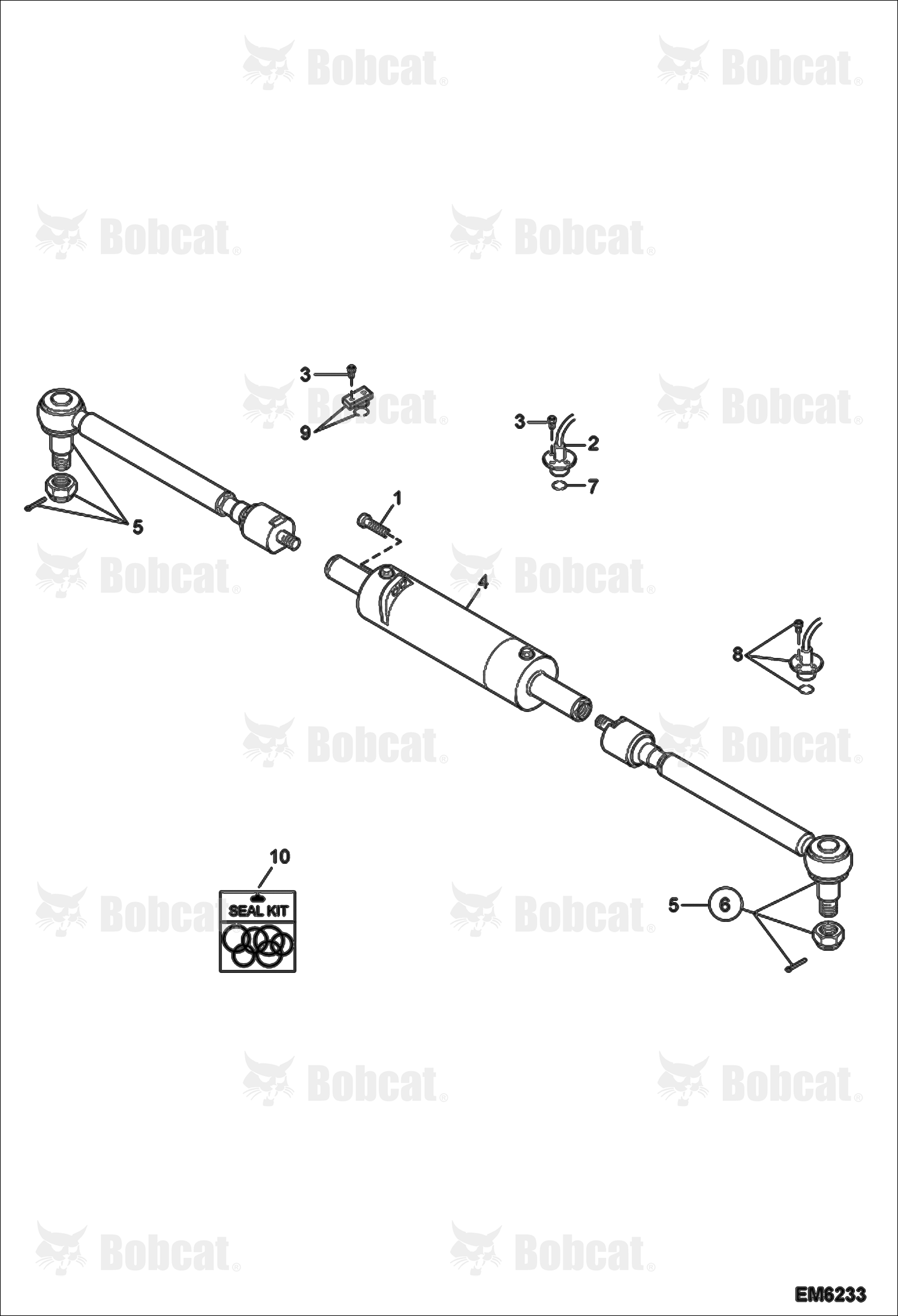 Front Steering Rods & Cylinder
