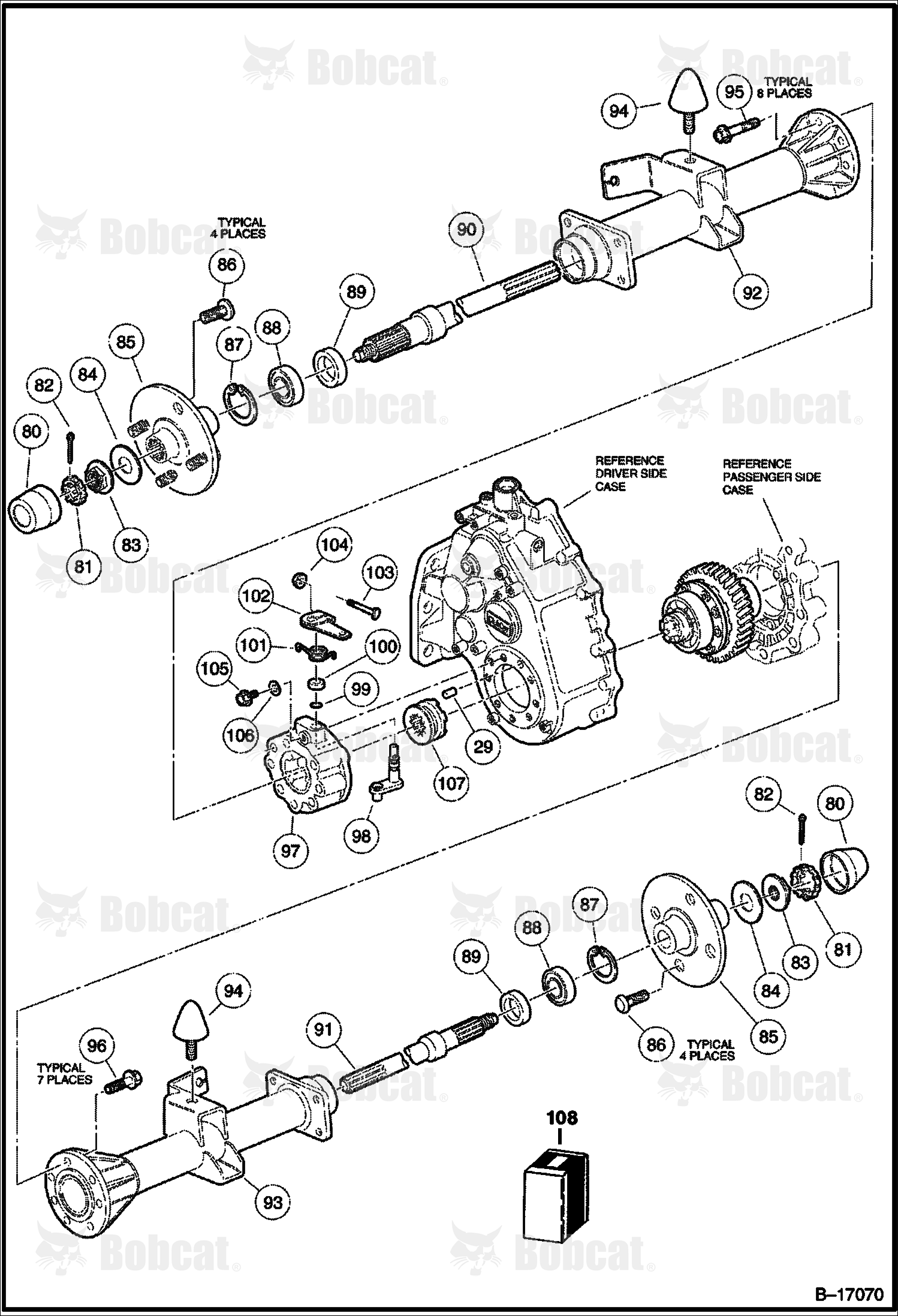 Differential Lock & Axles (Unitized Transaxle)