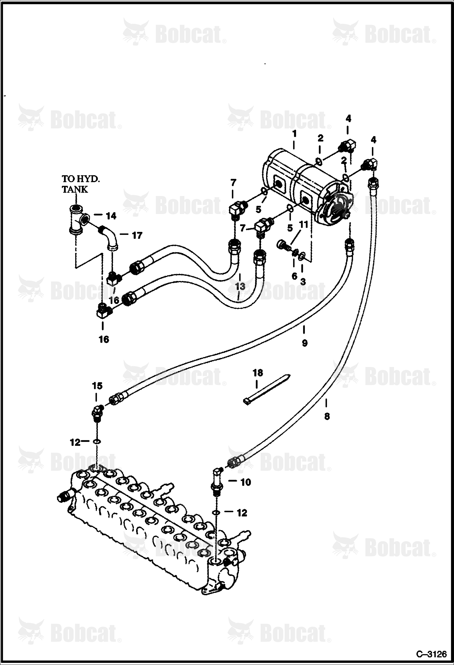 Hydraulic Circuitry (Valve to Pump)
