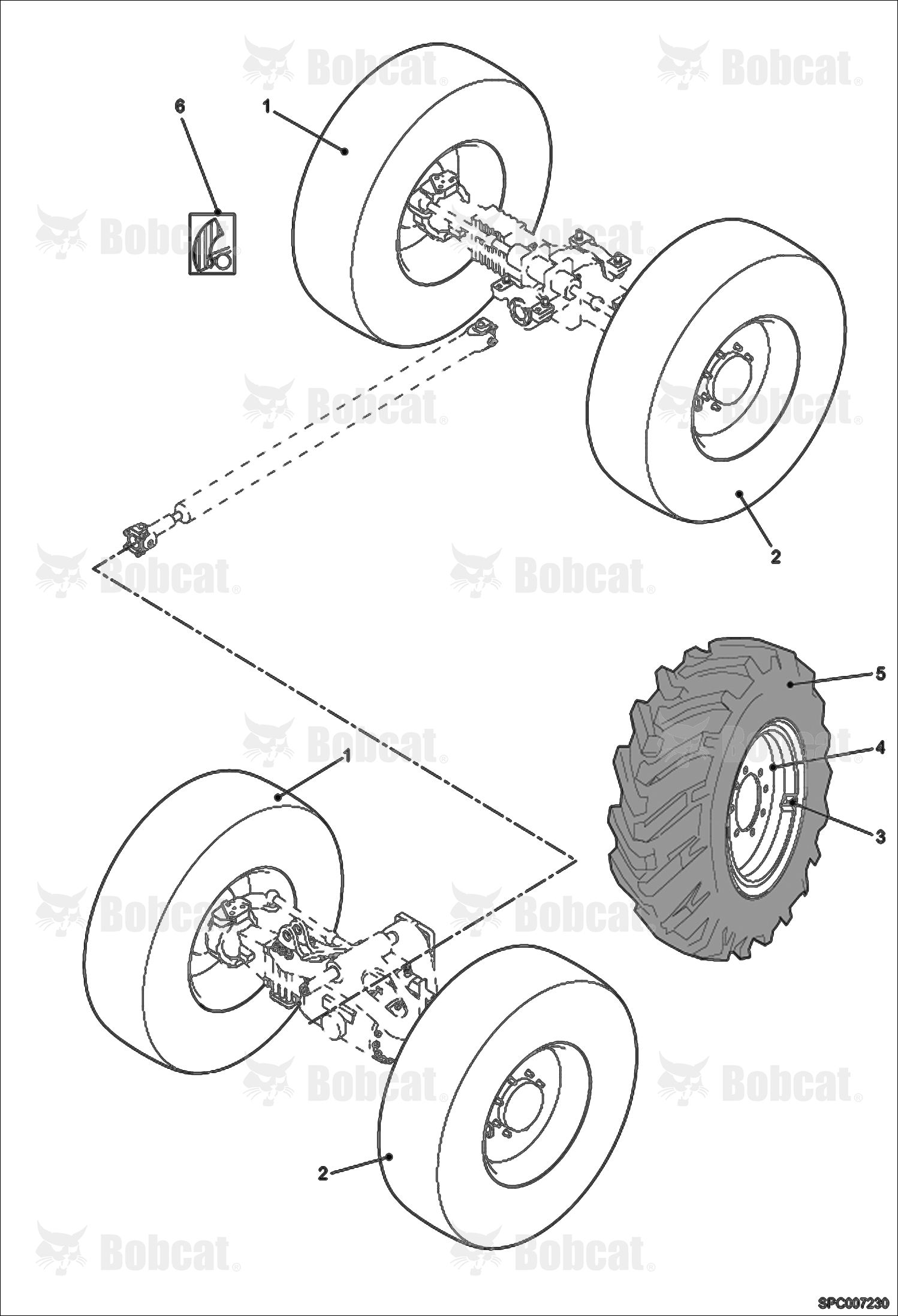Dunlop 400/80-R24 156B Wheels