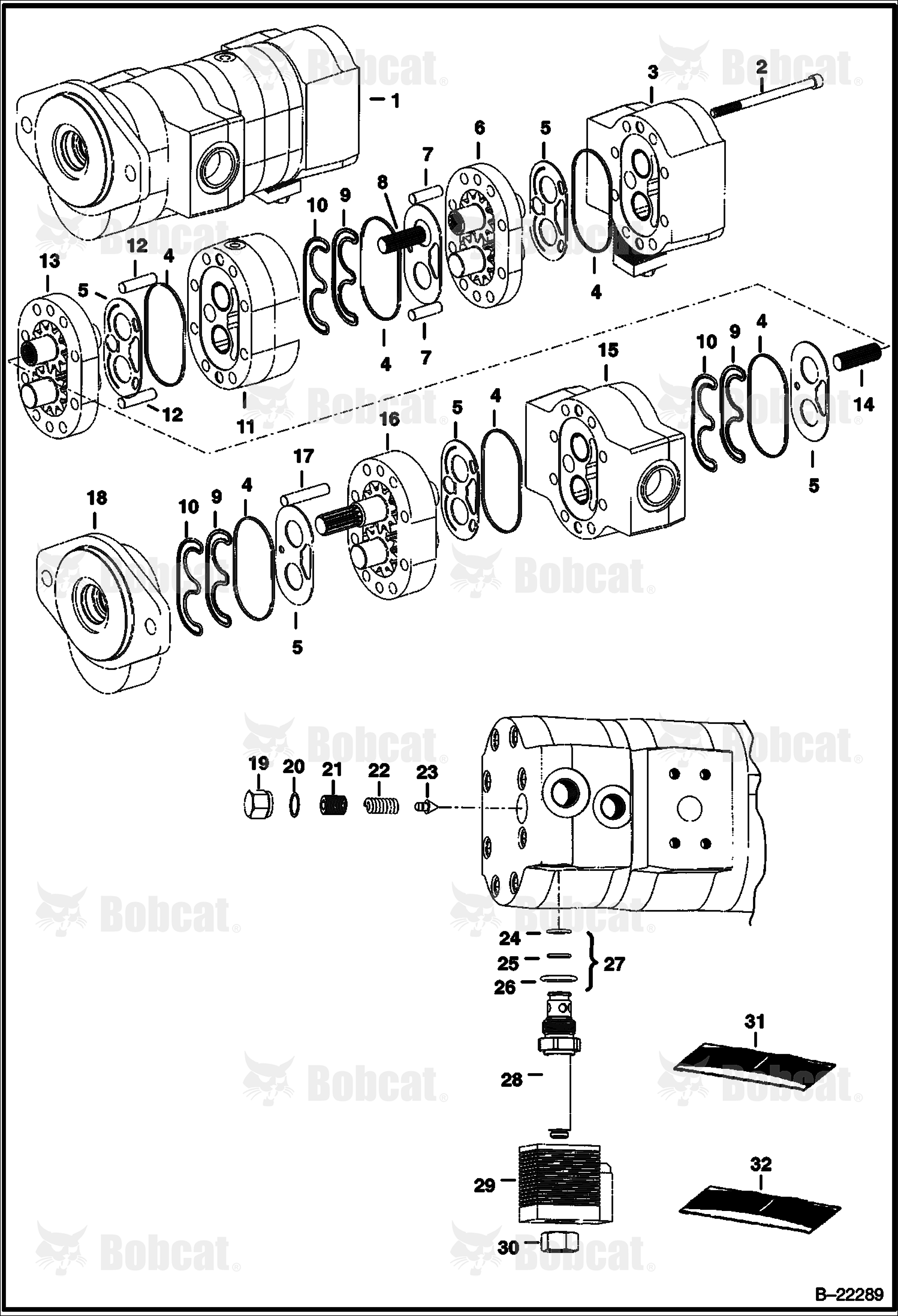 High Flow Hydraulics (Triple Gear Pump)