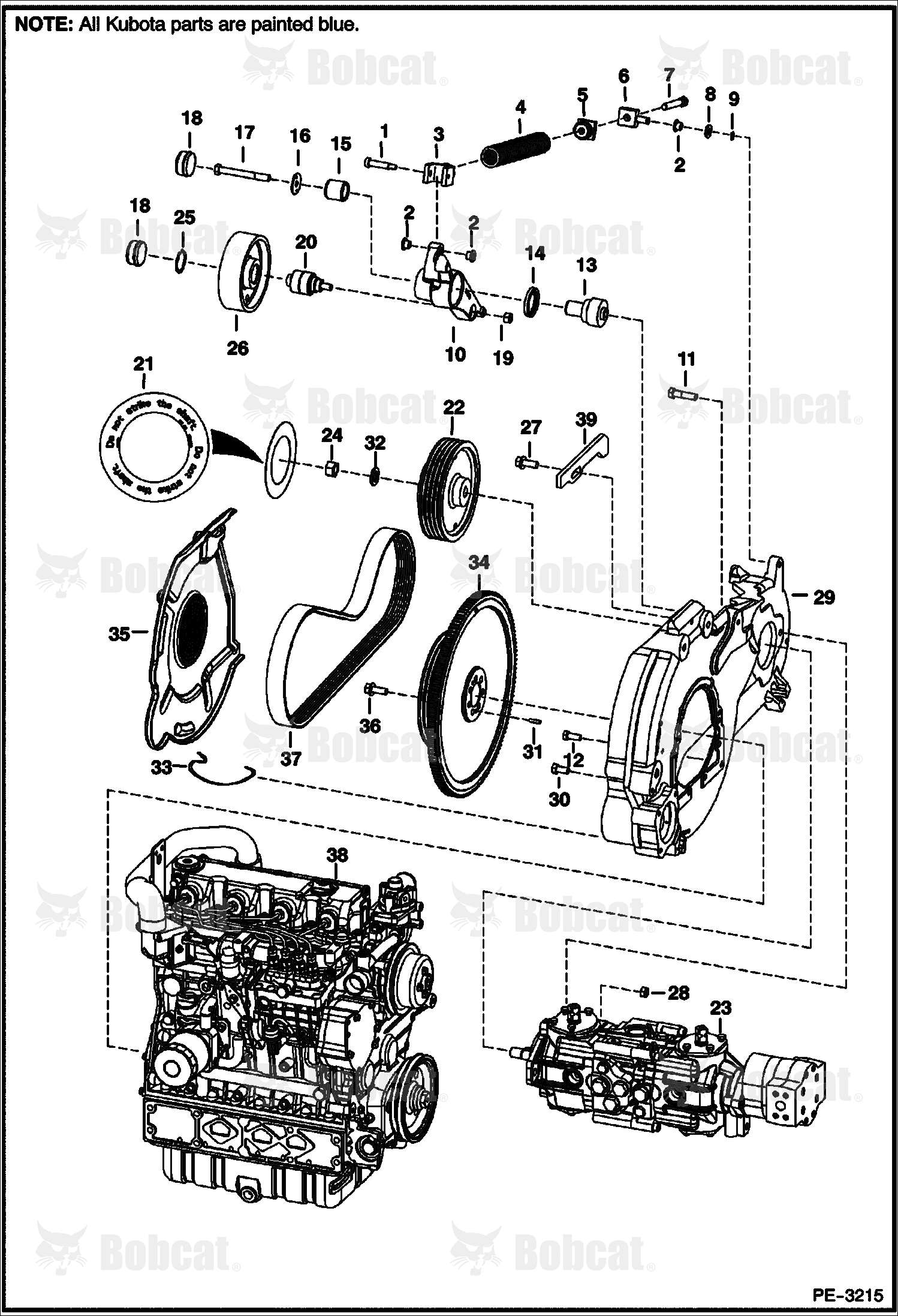 Engine & Attaching Parts (Belt Drive System)