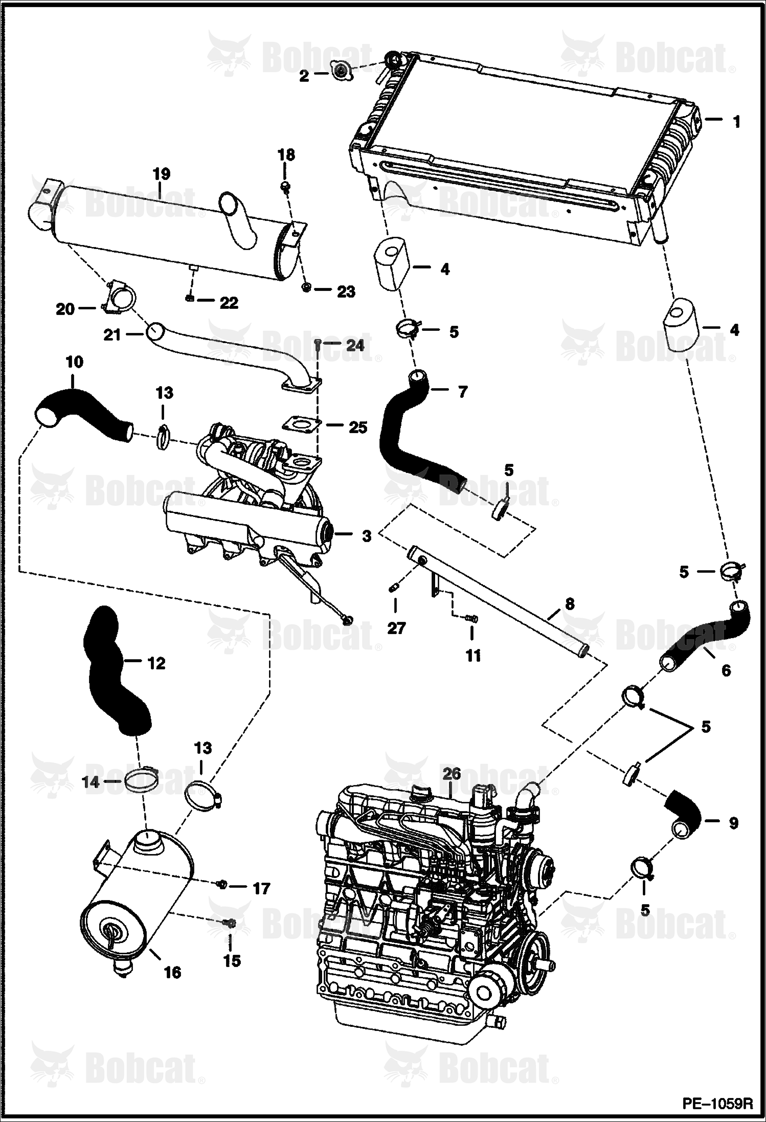 Engine & Attaching Parts  524011001 & Above, 524111001 & Above