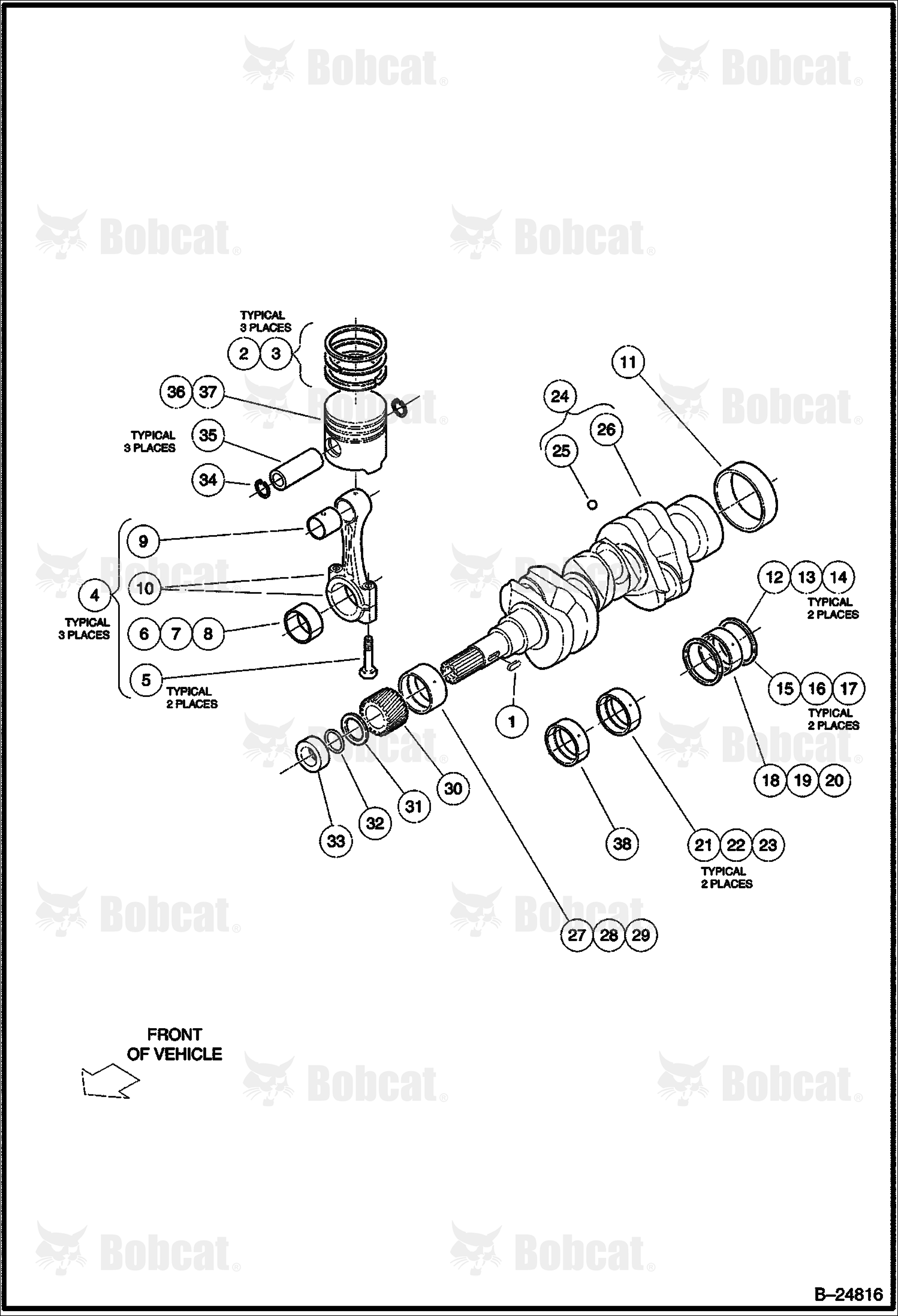 Piston & Crankshaft (Diesel)  235311567 & Below