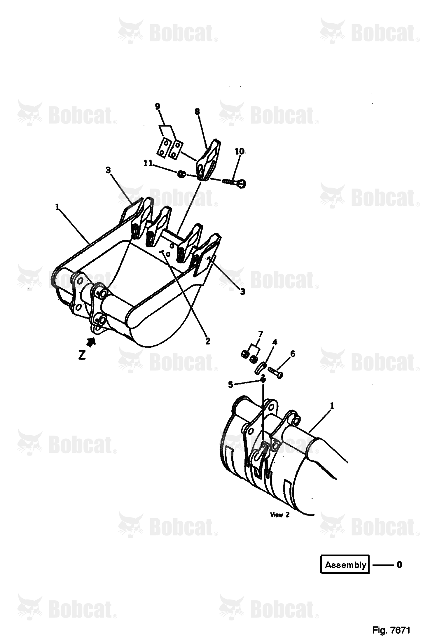 BUCKET, 0.05M Cubed (MINI 0.09M cubed) (WIDTH 300MM)