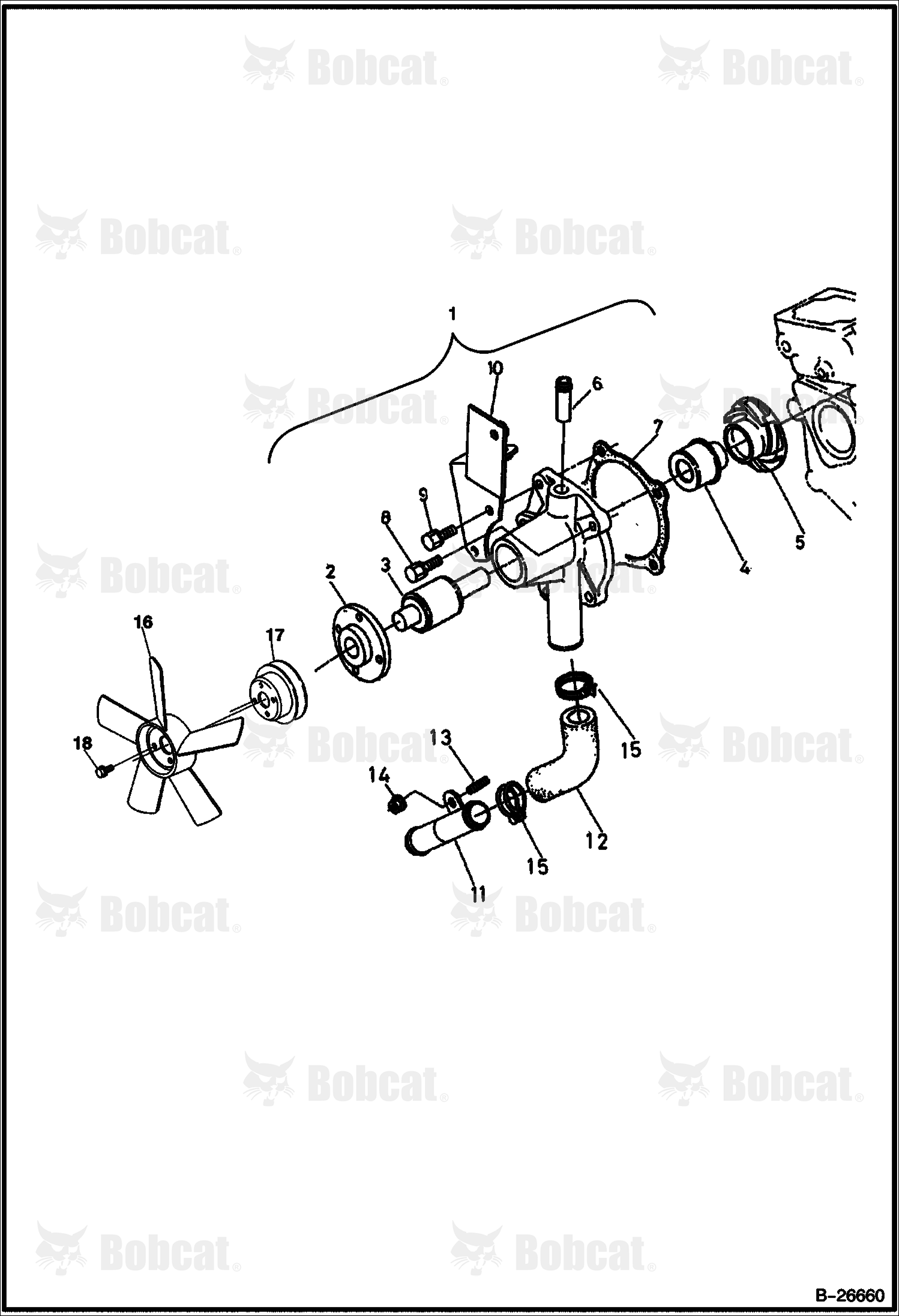 Water Pump (Kubota D722)