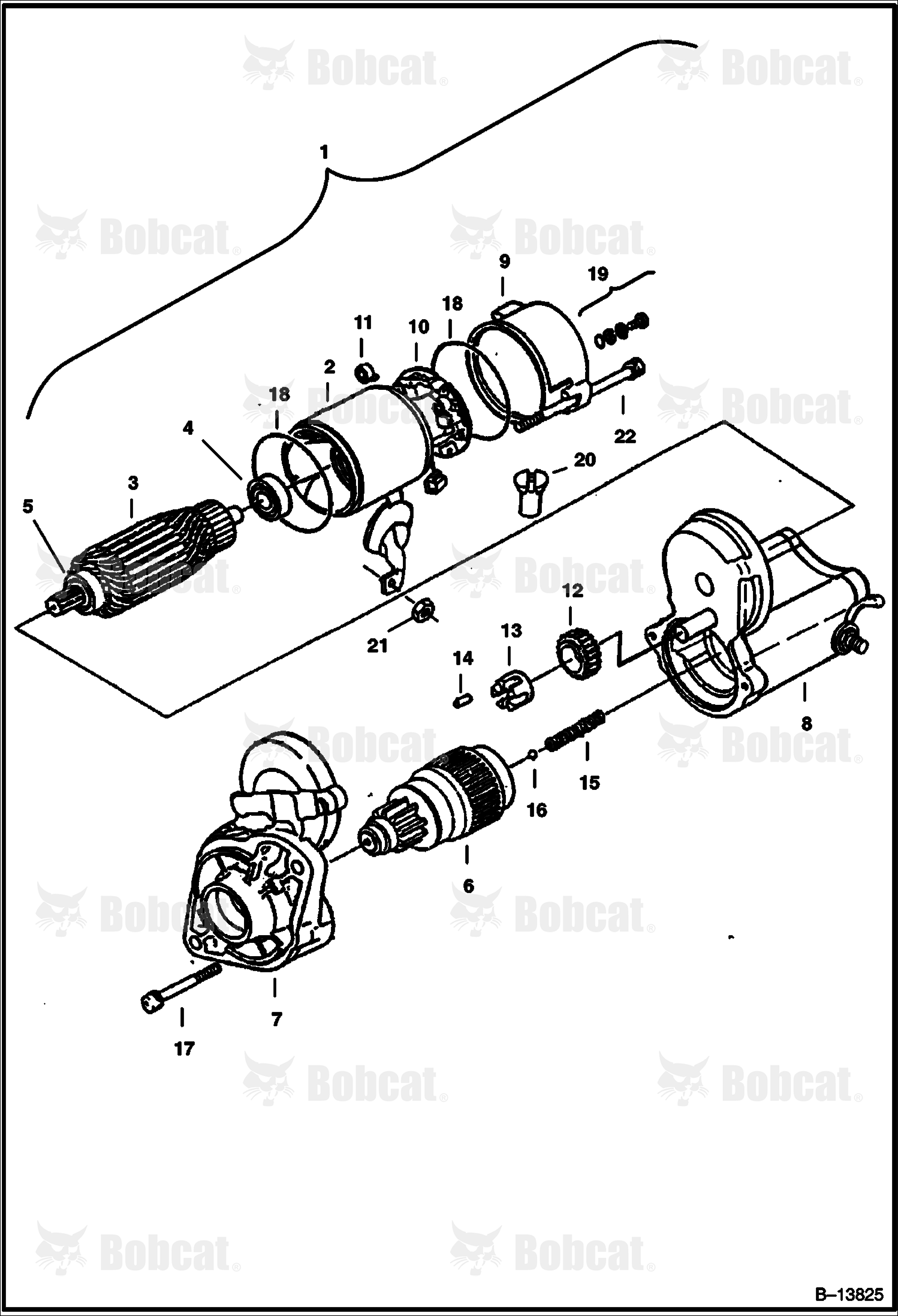 Starter (Kubota-15461 - 63012)