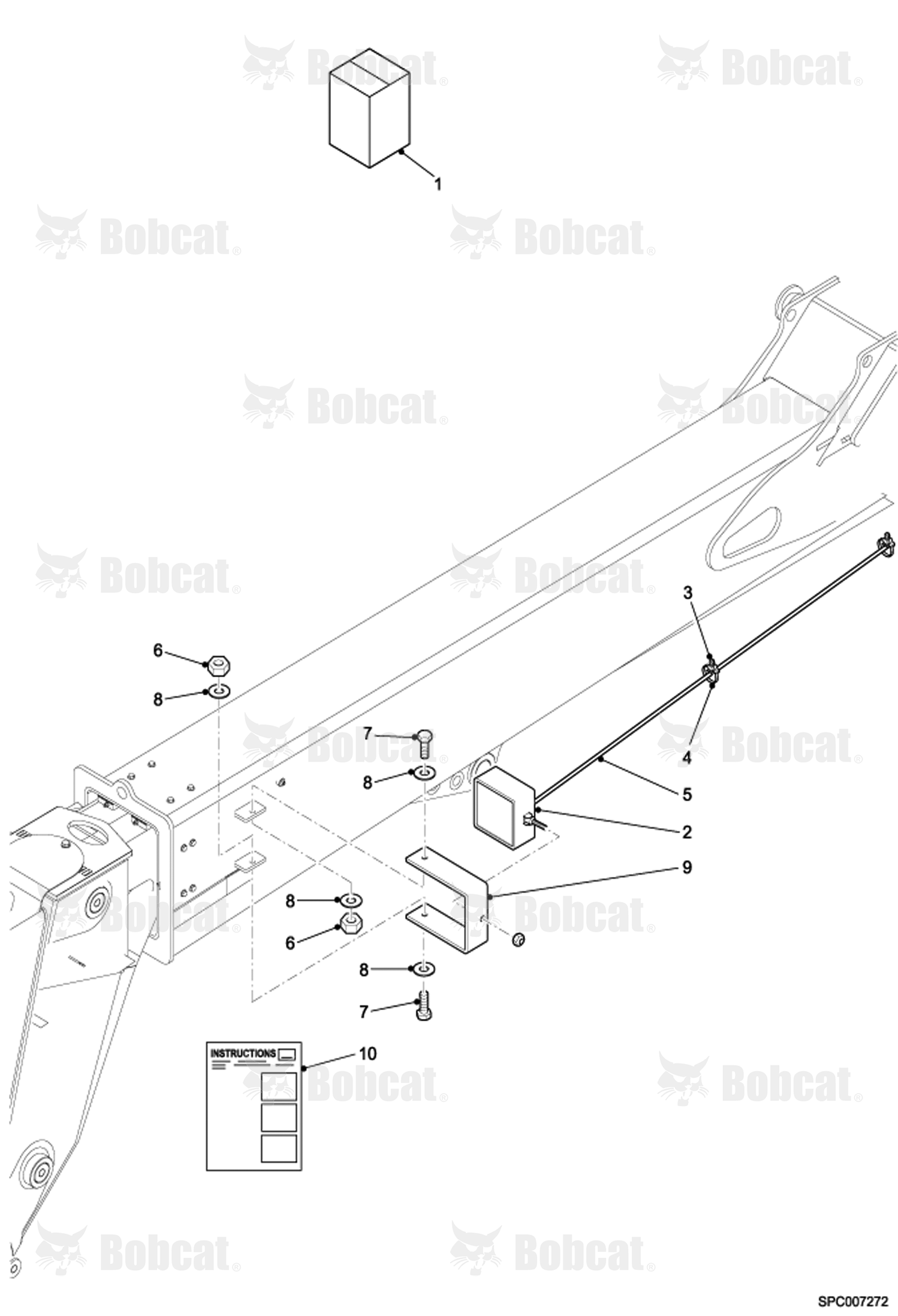 Boom Work Light Kit (Boom Tube Mounted)