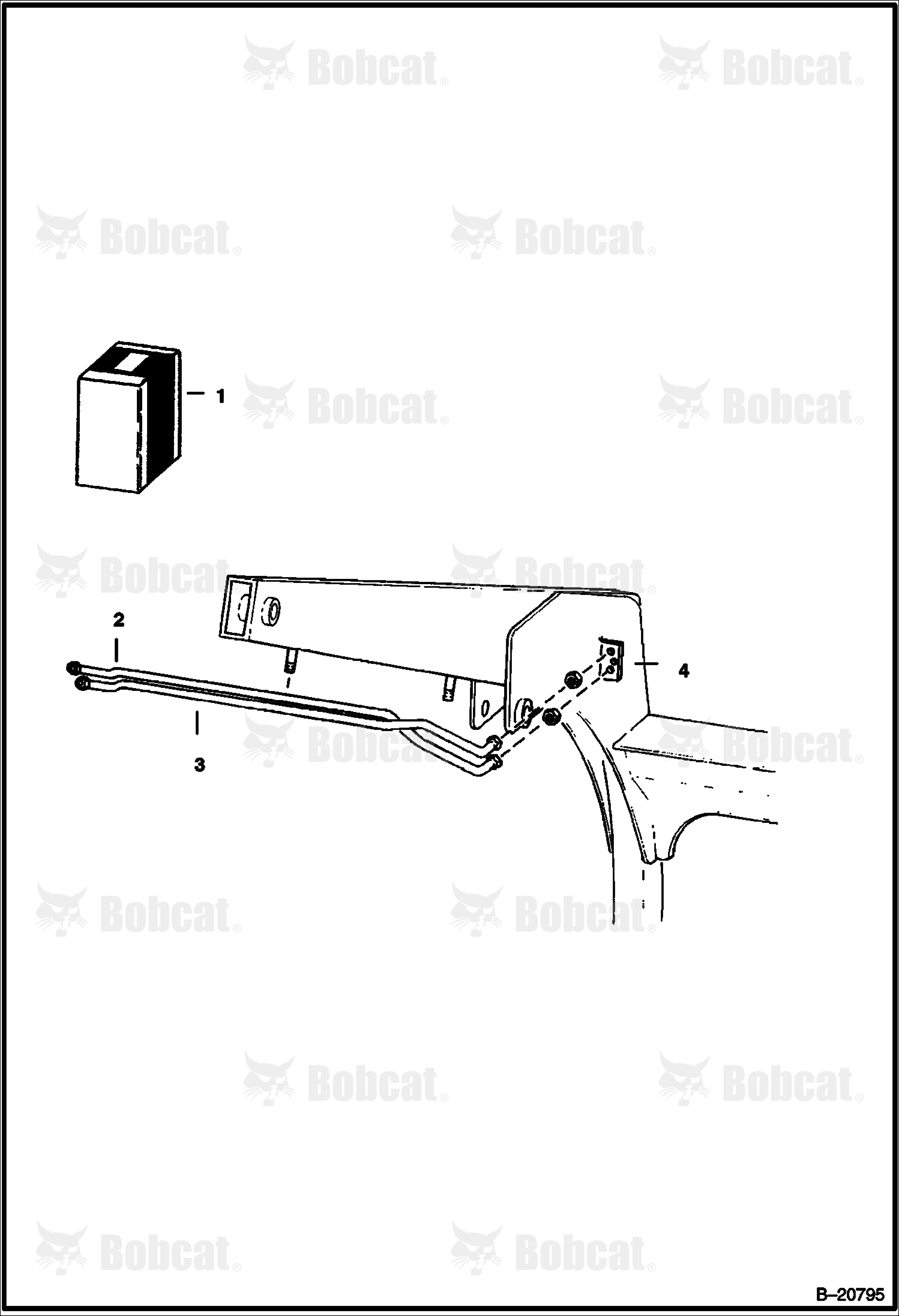 Auxiliary Hydraulic Kit (For Mounting 908B Backhoe)  499312999 & Below