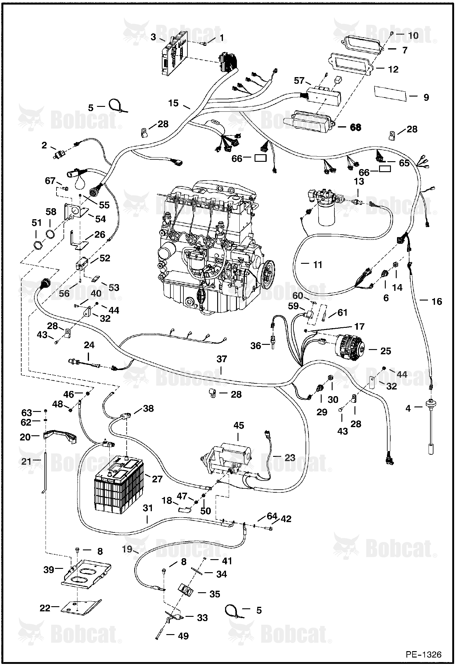 Engine Electrical 518911001 - 518912999, 516811001 - 516811999, 517511001 - 517511999