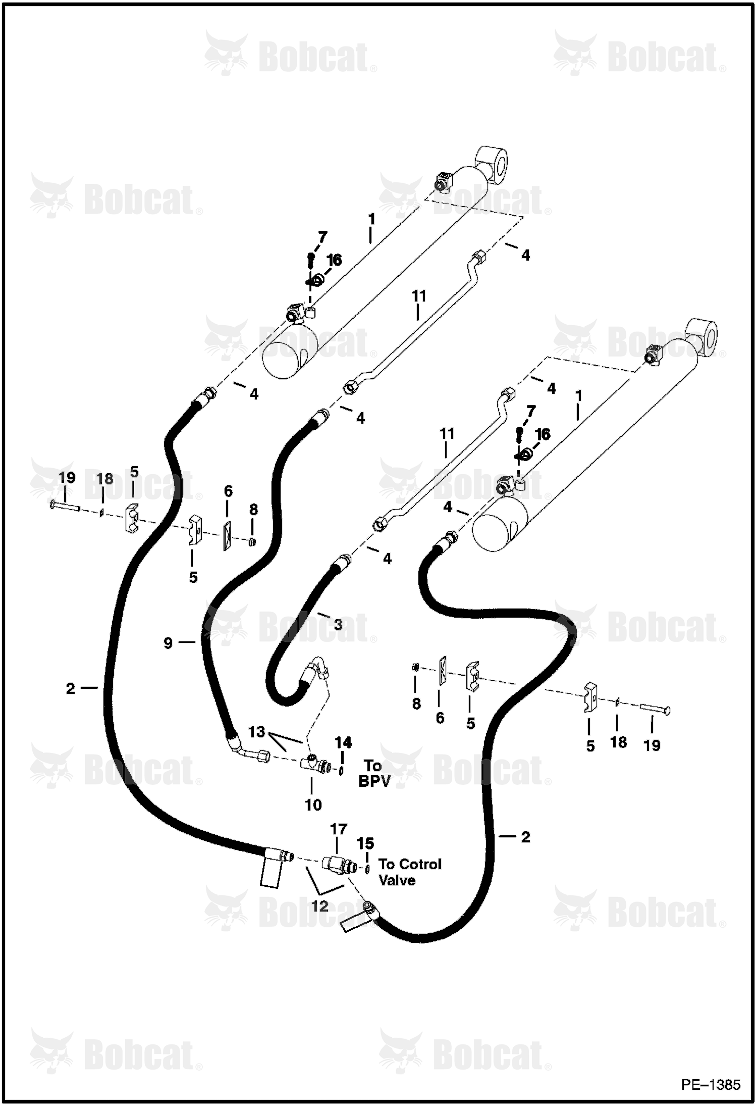 Hydraulic Circuitry  516516033 & Above, 562216258 & Above