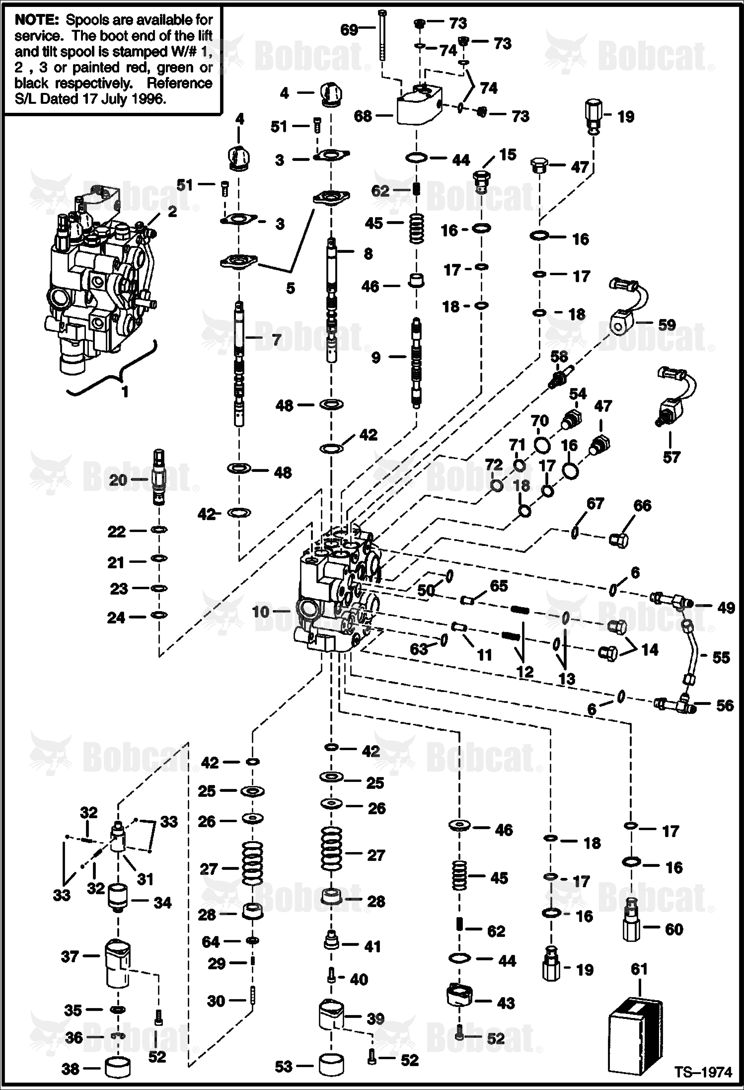 Hydraulic Control Valve (High Flow) (W/ BICS Control Valve) 514428656 & Above, 514625377 & Above