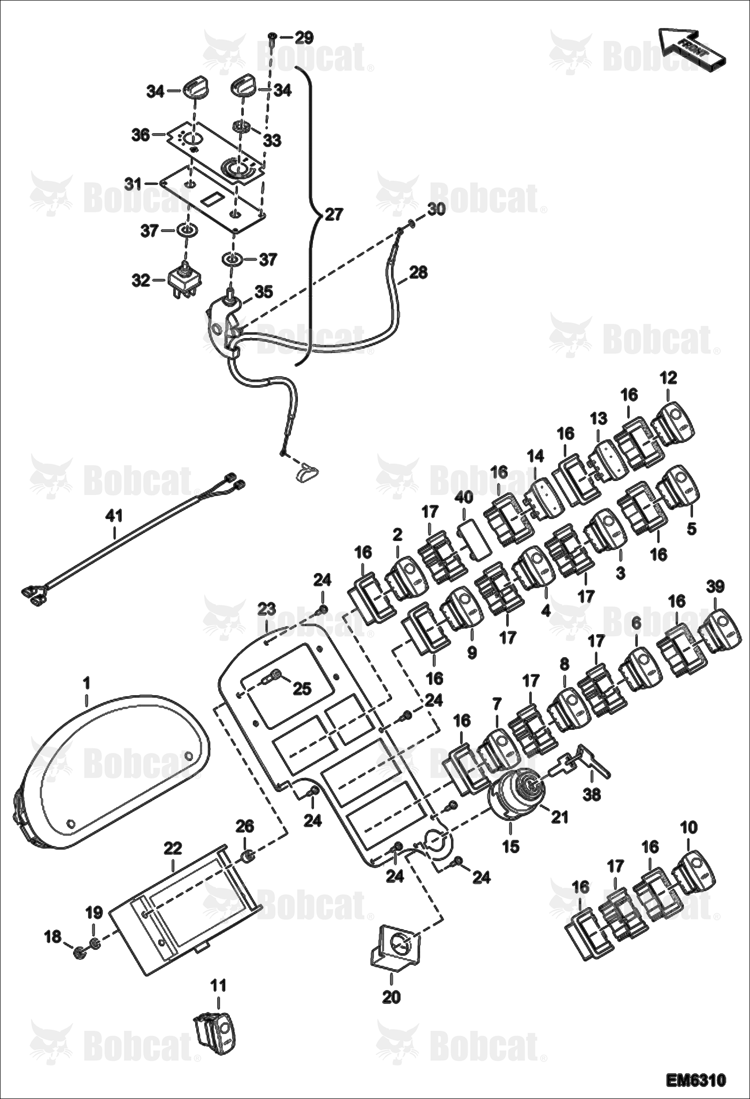 Instrument Panel  A8HD13000 - A8HD14999, A8GW13000 - A8GW14999, A8GT13000 - A8GT14999
