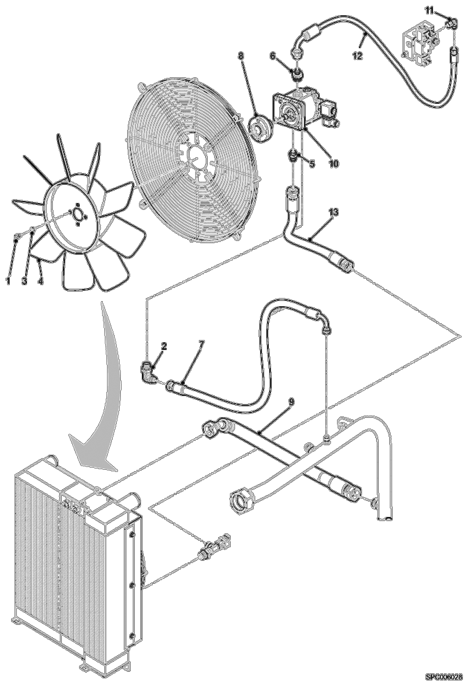 Cooling Fan Circuit (W/O Optional Reverse)