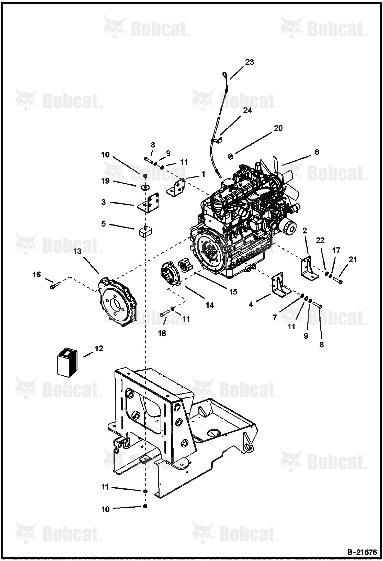 Engine & Attaching Parts (Pump)