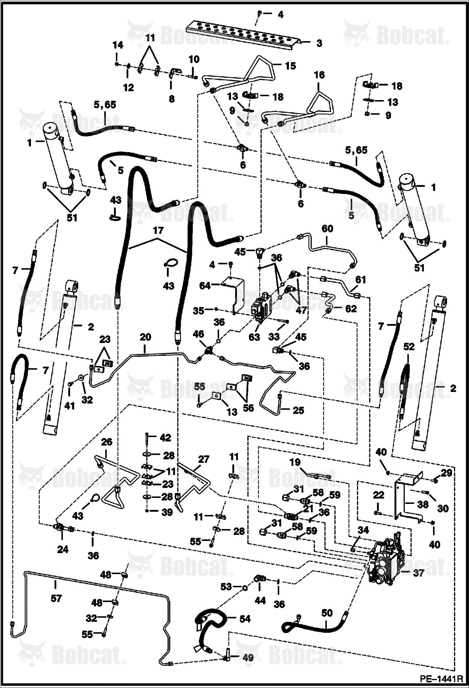 Hydraulic Circuitry (W/Bucket Position Valve)