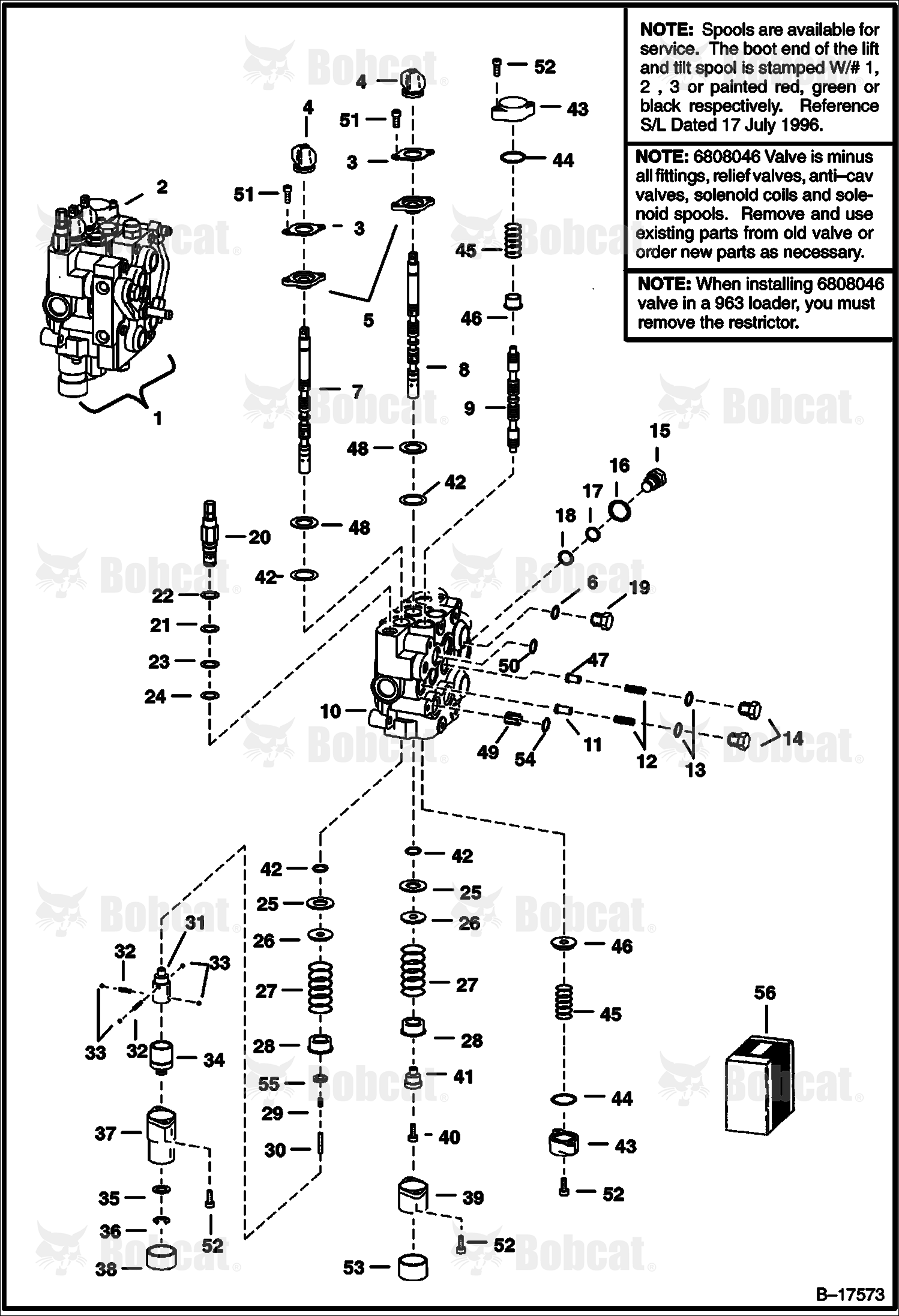 Hydraulic Control Valve (W/BICS Valve) (Service Valve)