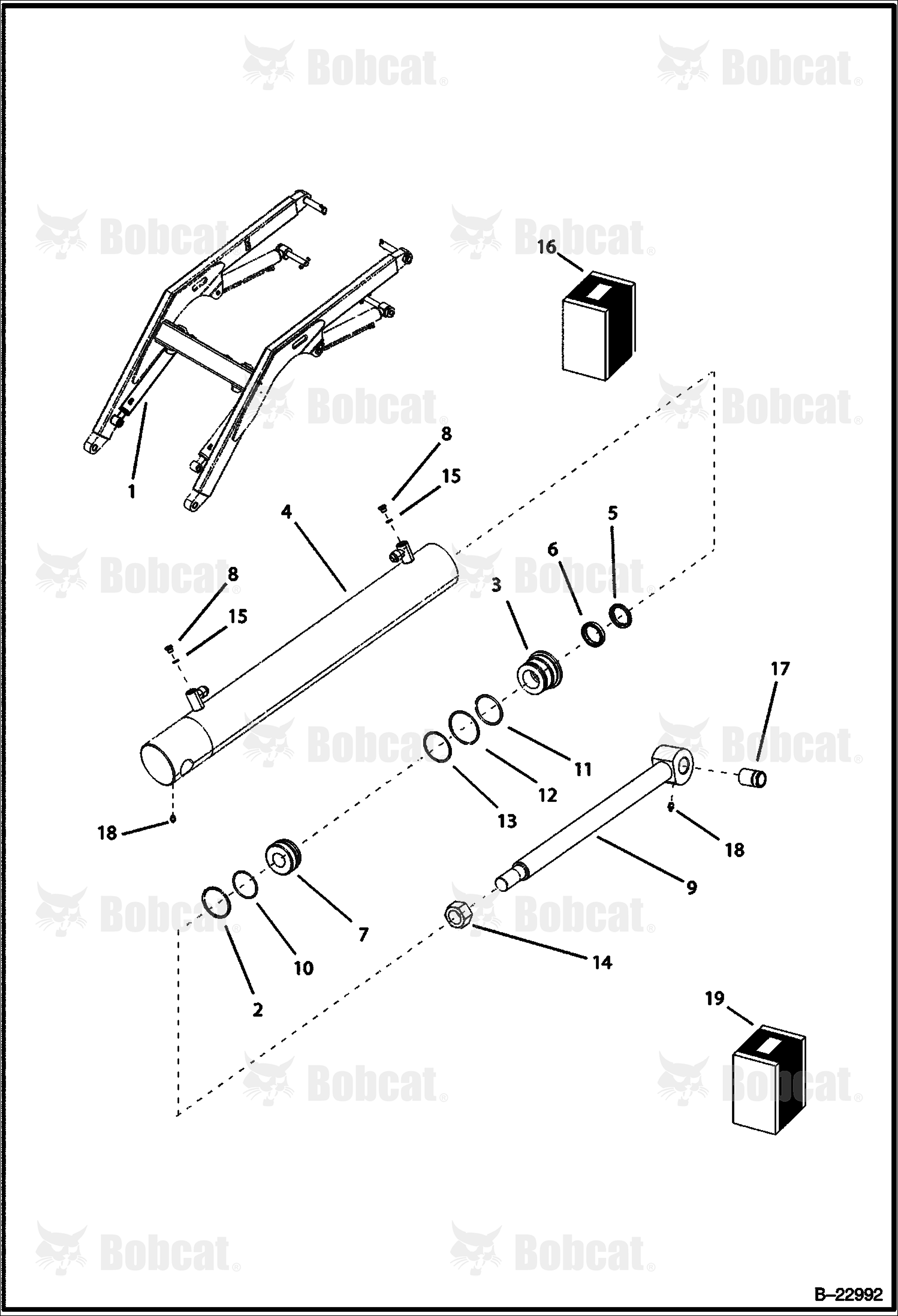 Tilt Cylinder (Right)