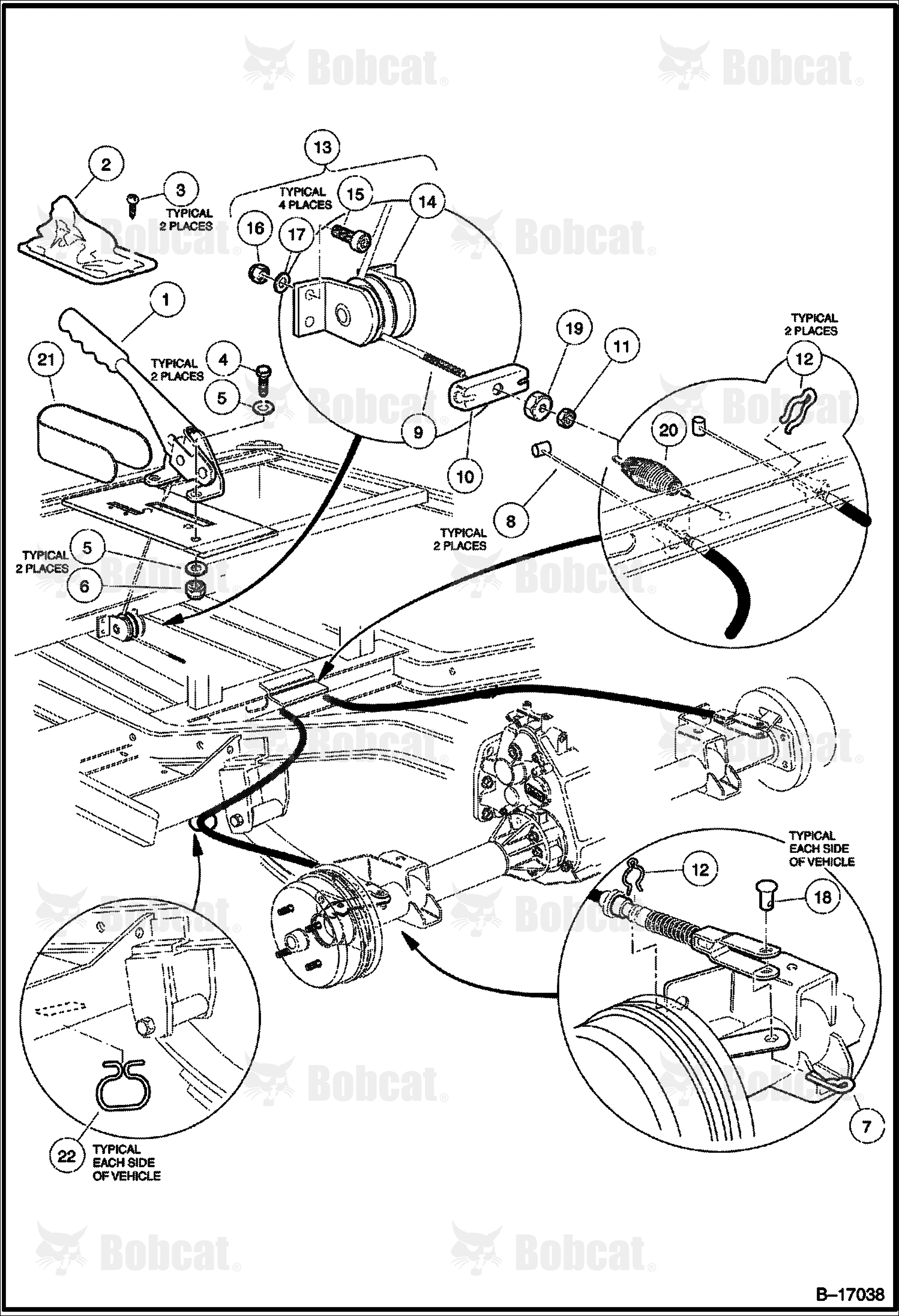 Hand Park Brake Assembly