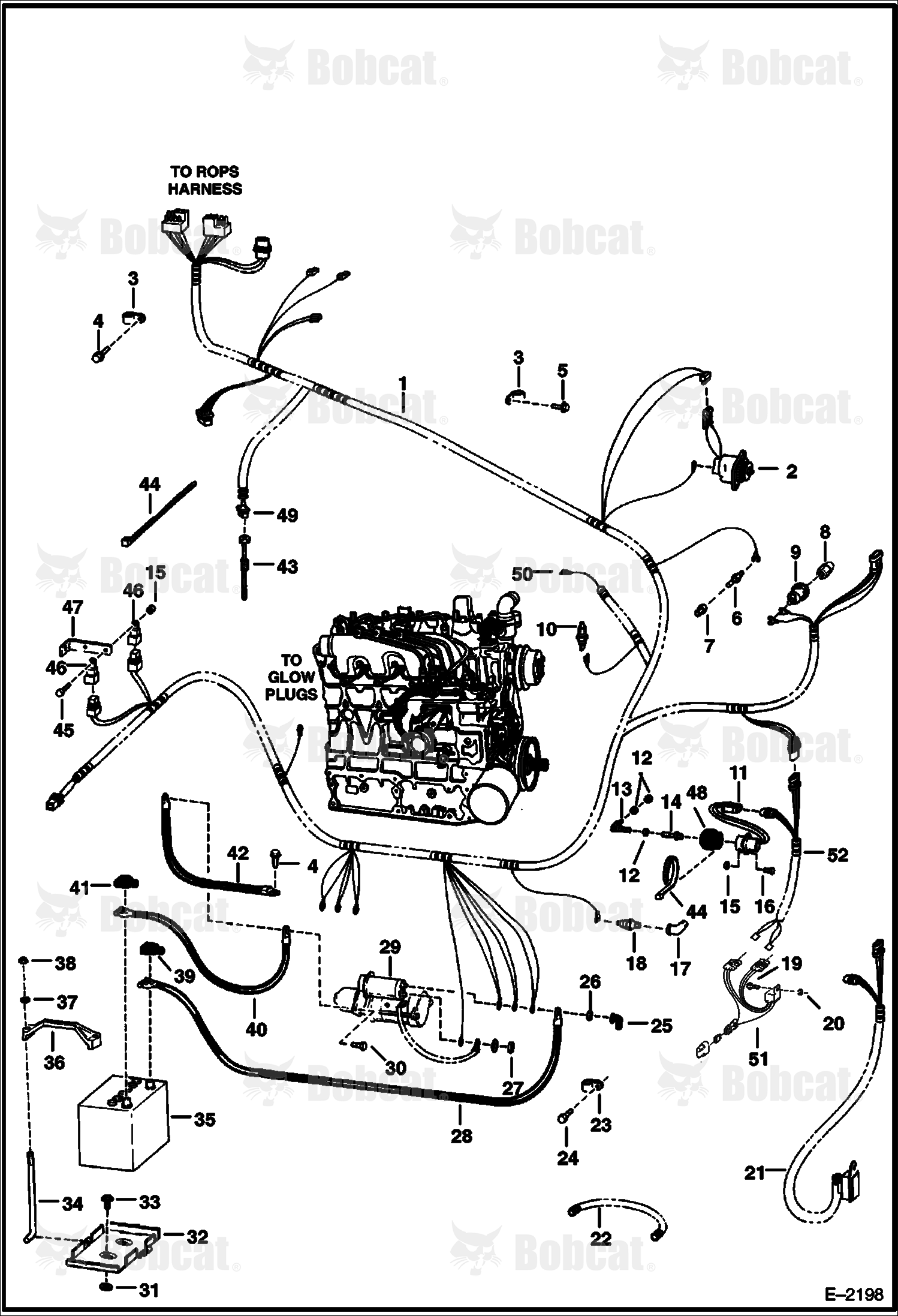 Engine Electrical Circuitry (W/O Boss Option)