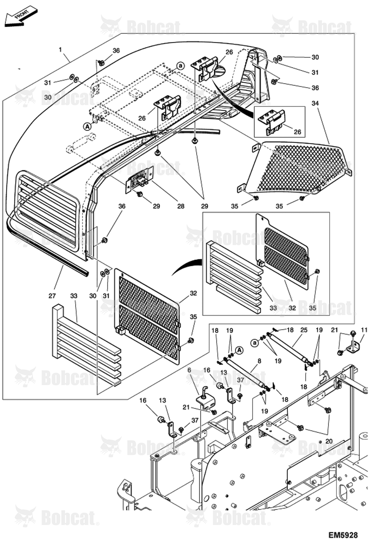 RH Cover  AET311001 - AET311191, AETB11001 - AETB11191