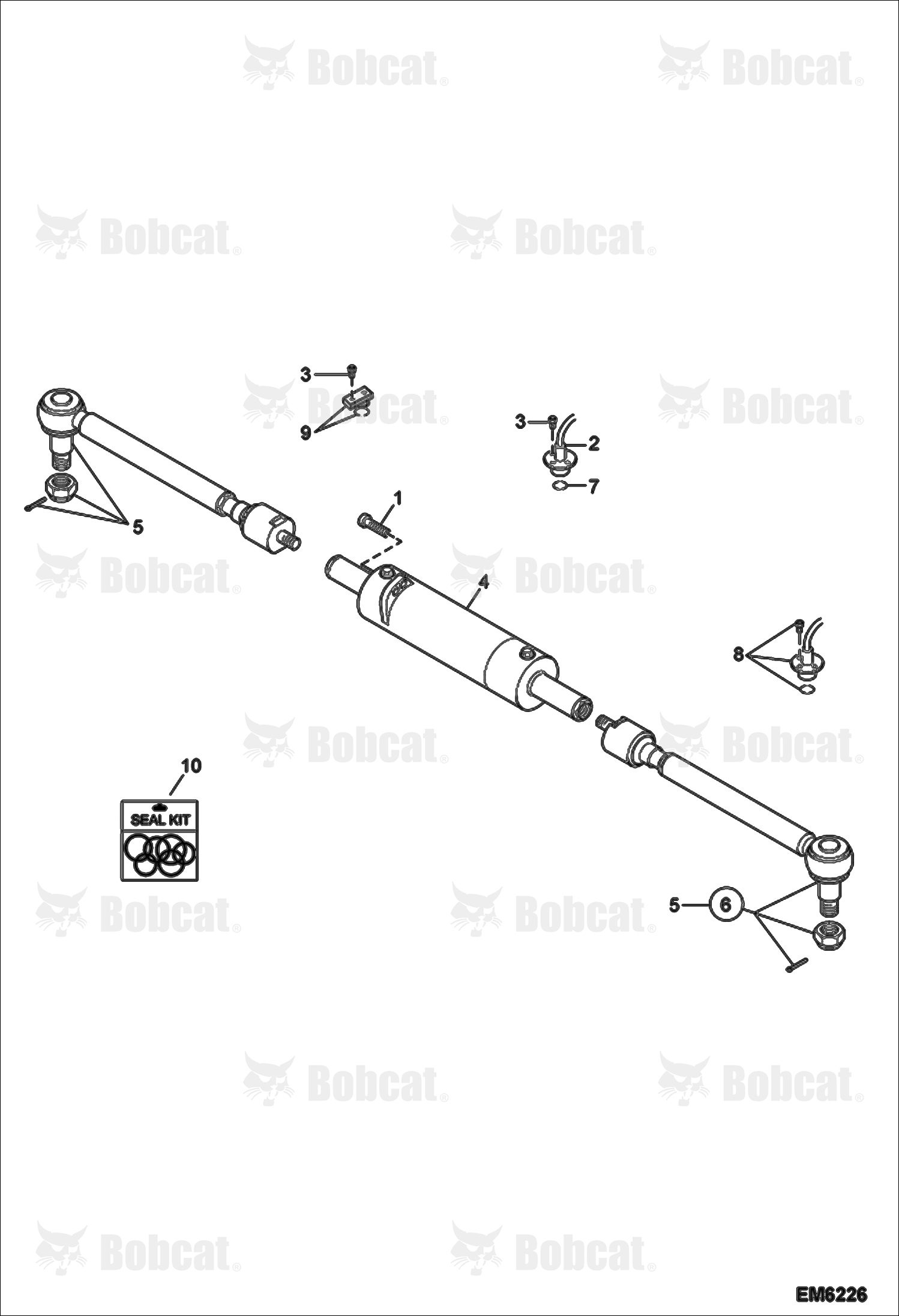 Rear Steering Rods & Cylinder