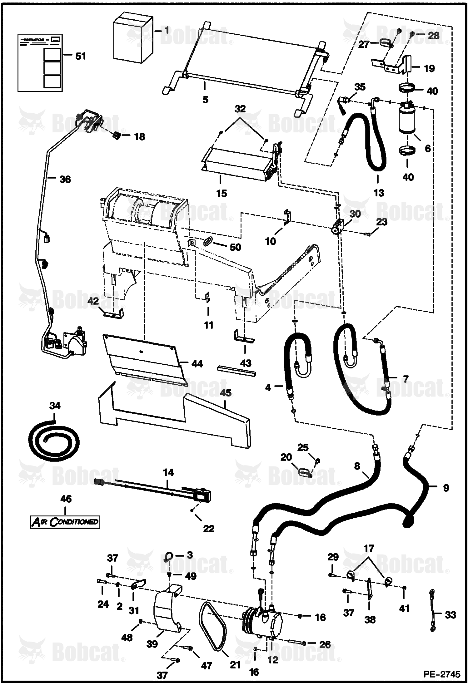 Heater & A/C (A/C Kit) (Used on Heaters W/Metal Housing)