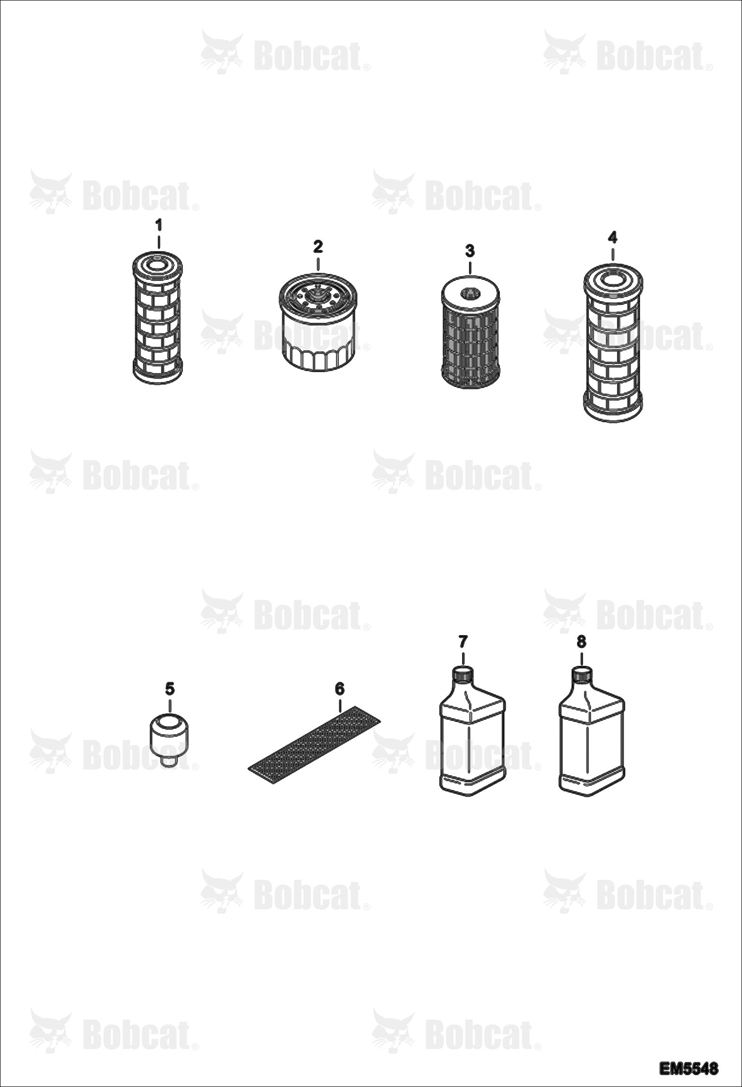 Scheduled Maintenance Items (Every 500 Hours Or Every 6 Months)