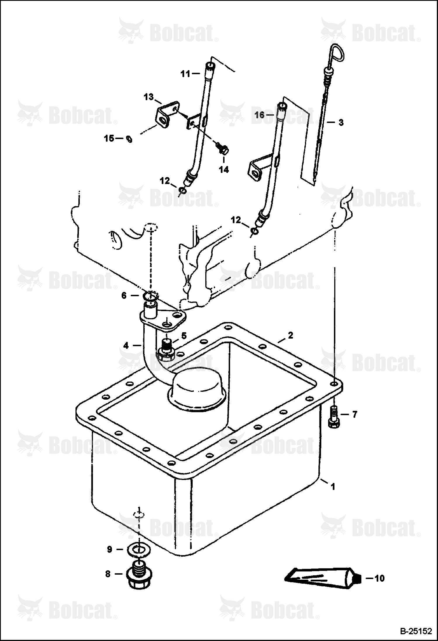 Oil Pan (Kubota D722-EB-BC-4) (Tier I)  523611001 & Above, 523711001 & Above