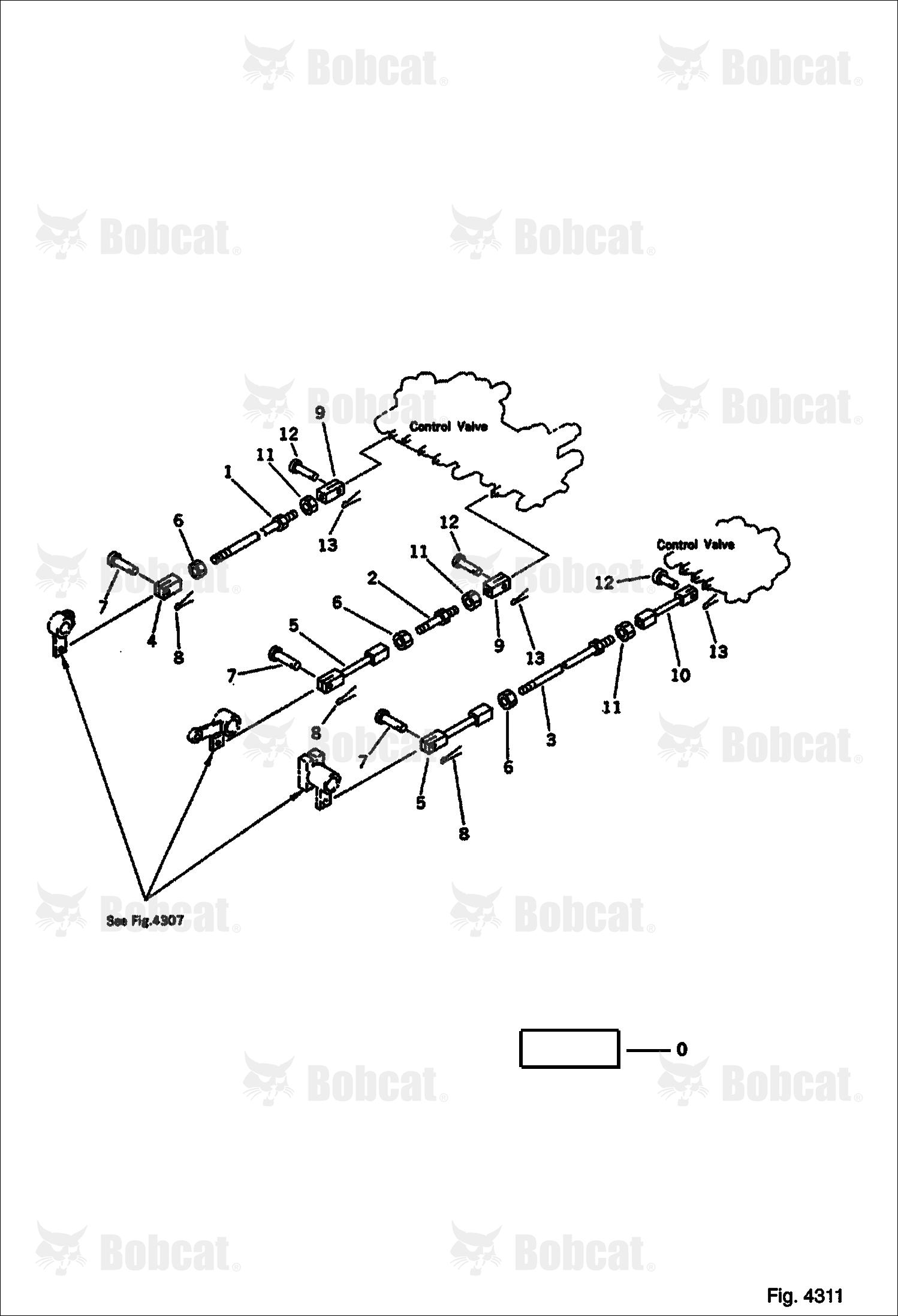 Boom SWING, ARM, Swing Control Linkage (FOR I.S.O. PATTERN)