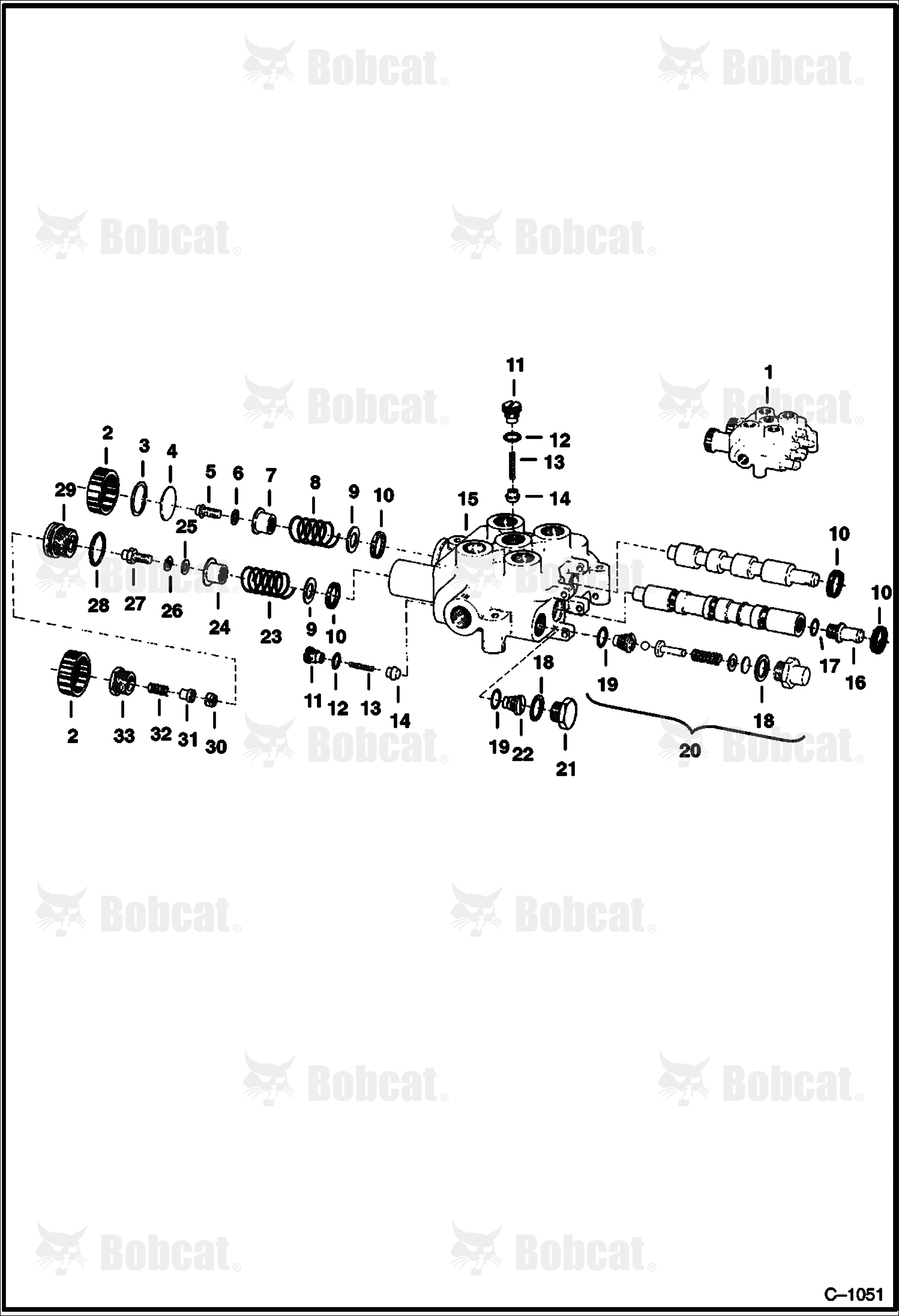 Lift Cylinder & Auxiliary Valve (Old Style)