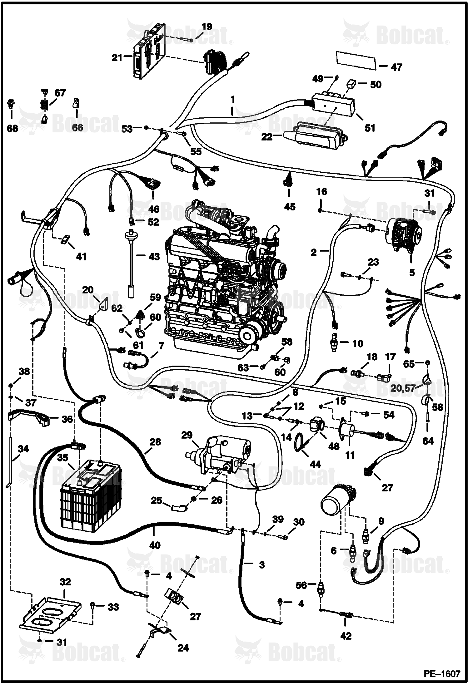 Engine Electrical Circuitry  515835000 & Above, 516222000 & Above