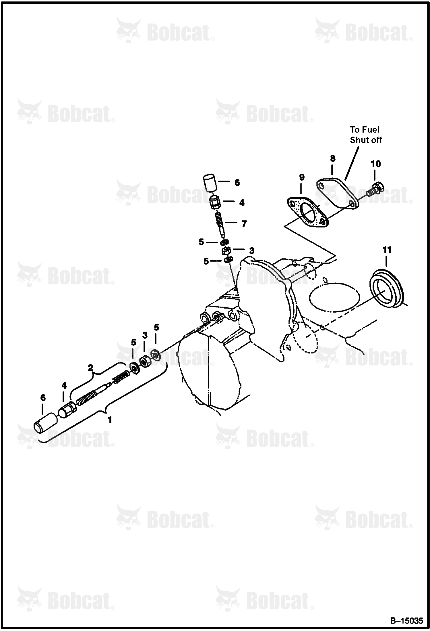 Engine Stop Lever  522211001 & Above, 522111001 & Above