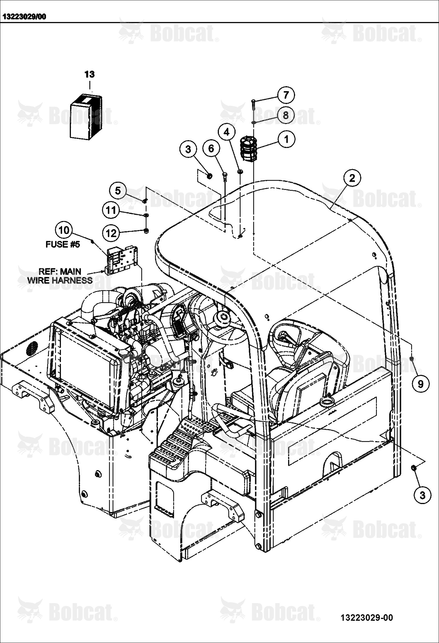 Canopy ROPS Beacon Lamp (Optional)