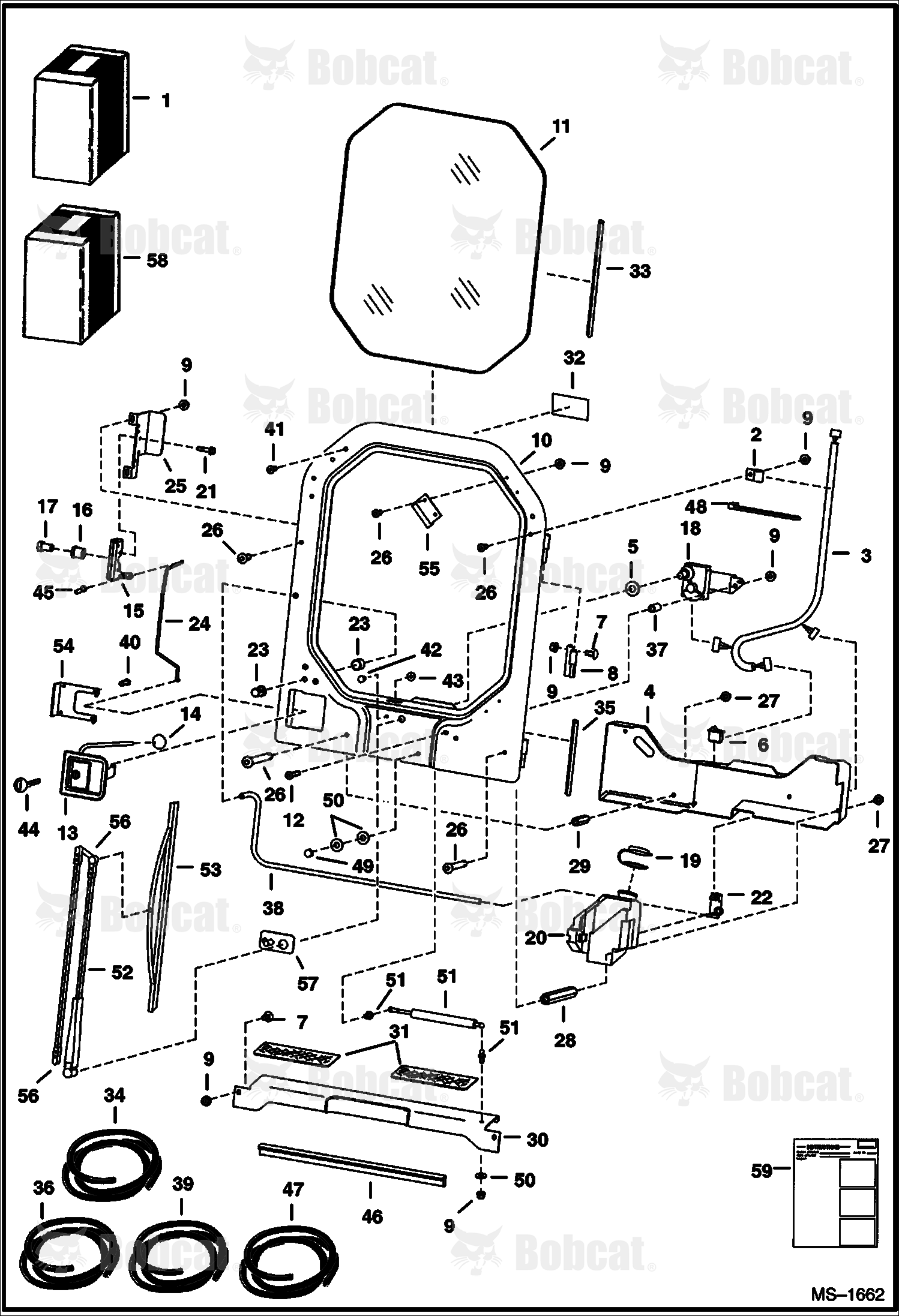 CAB Door (L.H. Hinged)